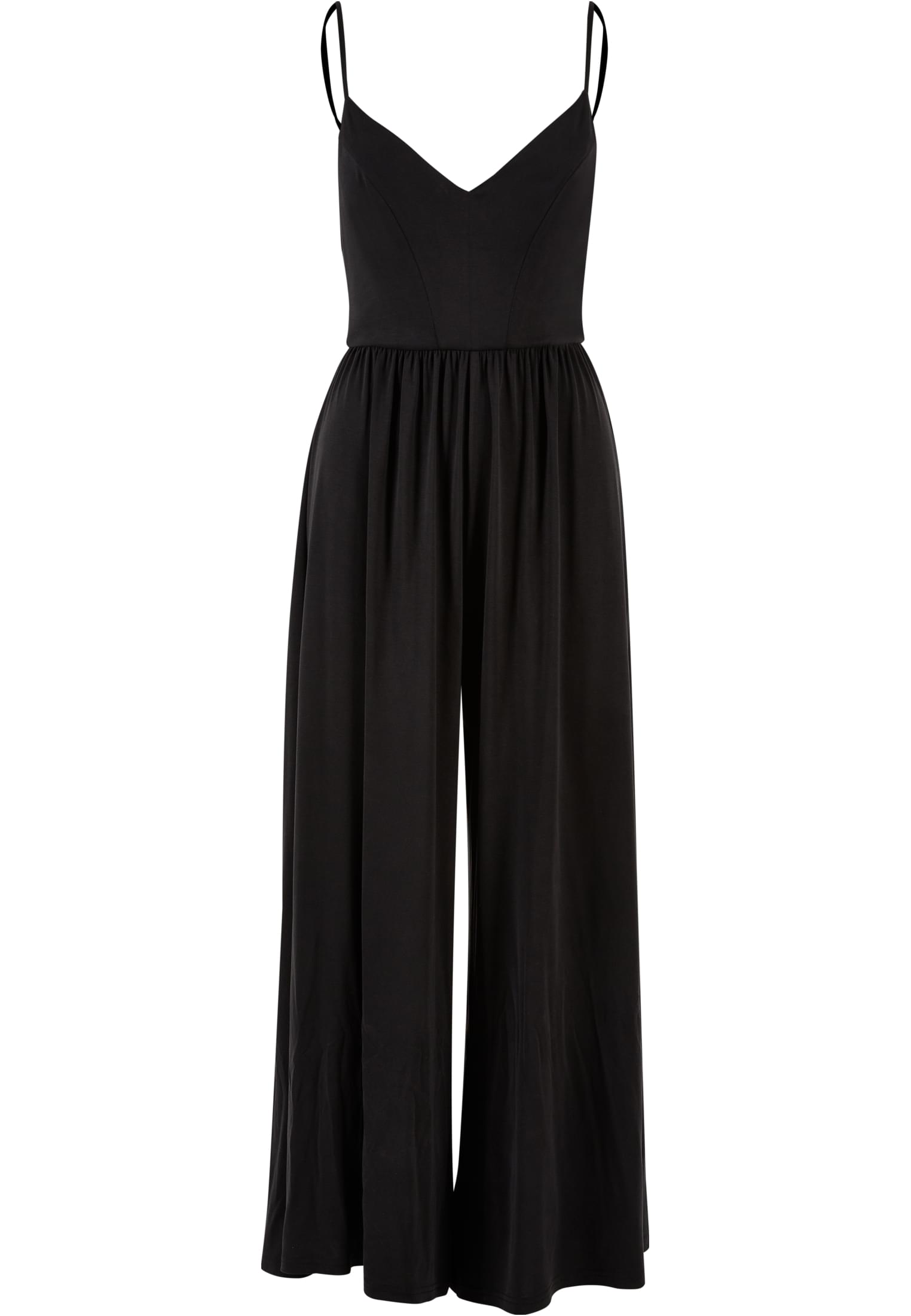 Ladies Modal Spaghetti Jumpsuit | black