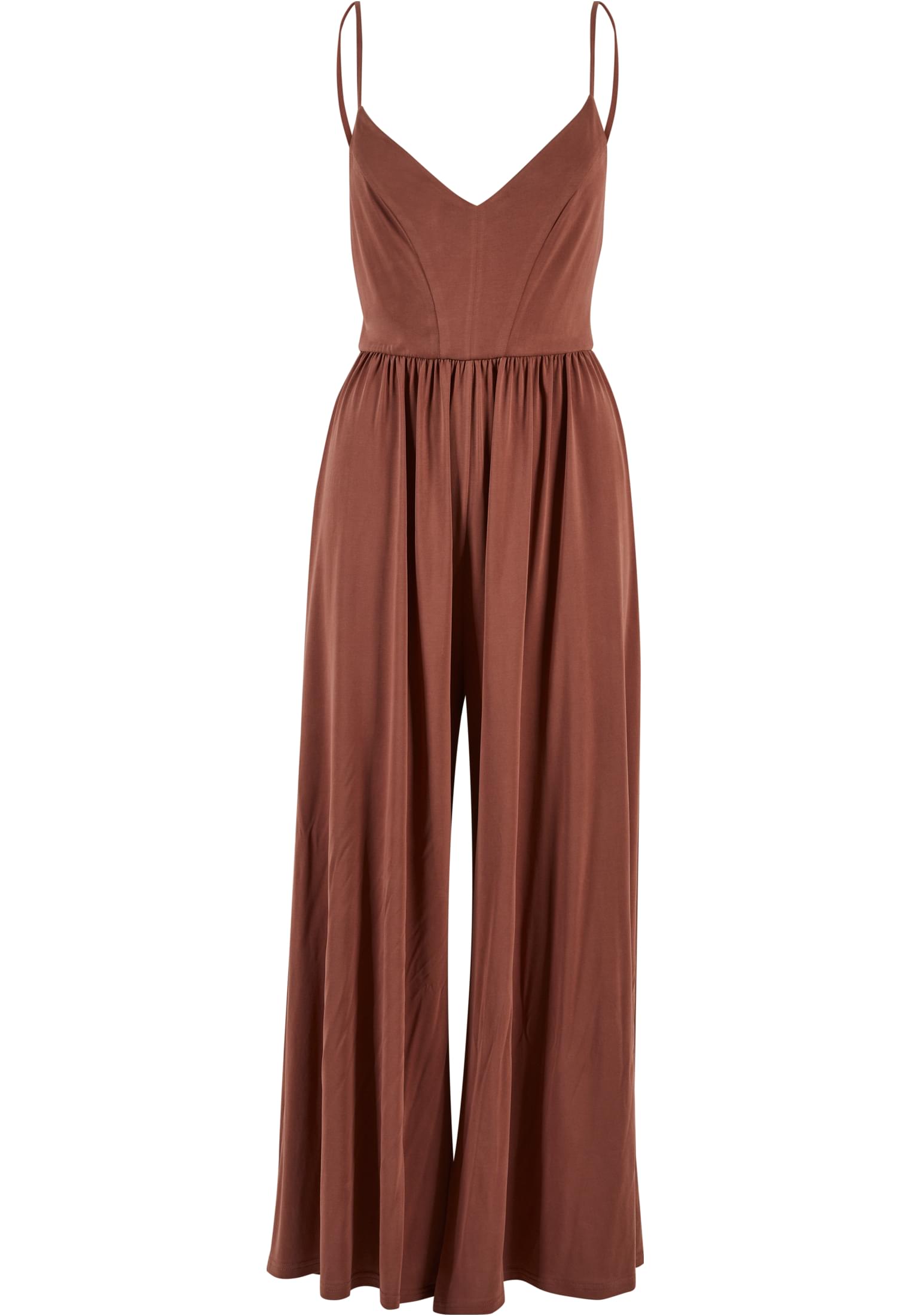 Ladies Modal Spaghetti Jumpsuit | terracotta