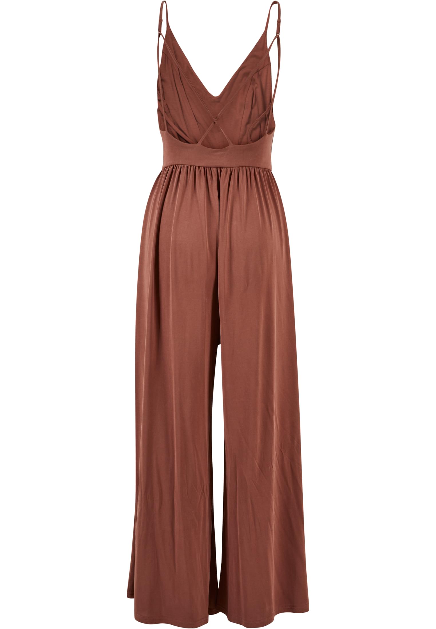 Ladies Modal Spaghetti Jumpsuit | terracotta