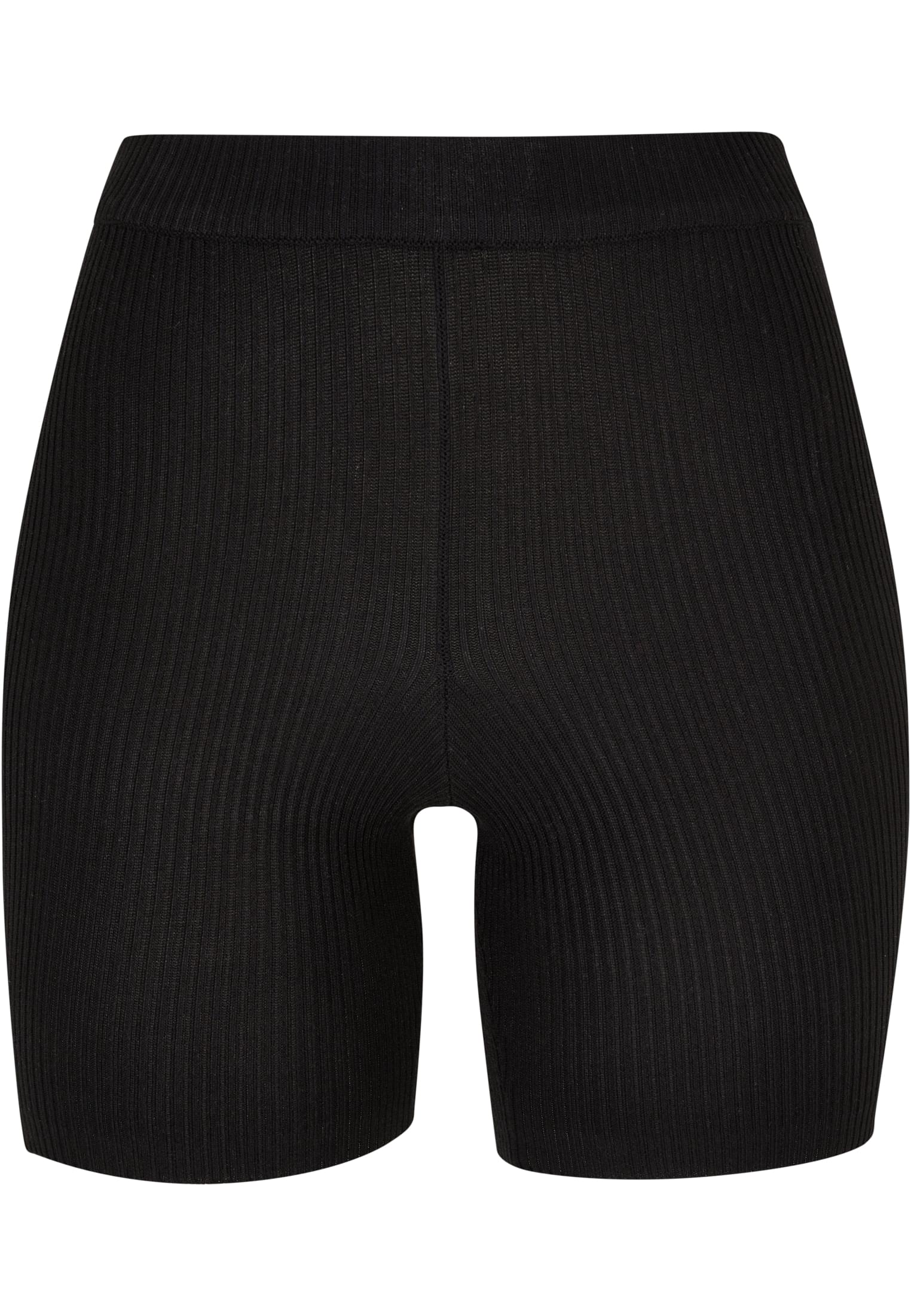 Ladies Rib Knit Shorts | black