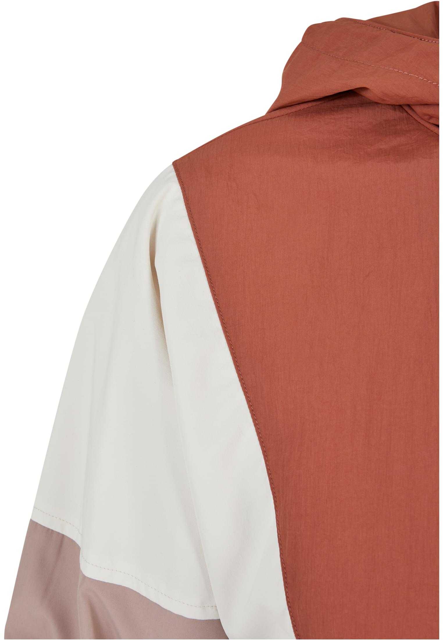 Ladies Short 3-Tone Crinkle Jacket | terracotta/whitesand/duskrose