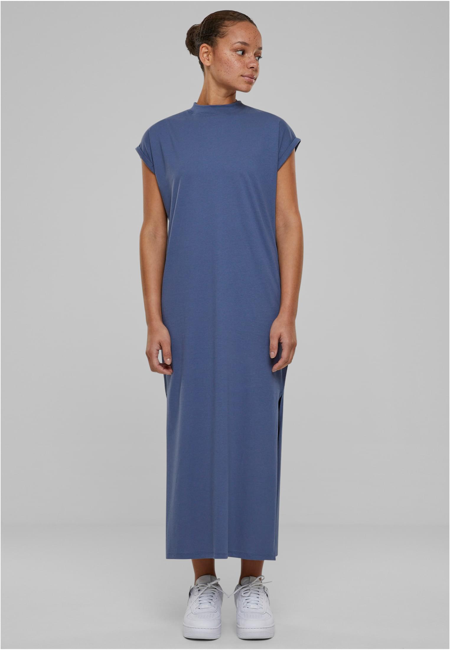 Ladies Long Extended Shoulder Dress | vintageblue