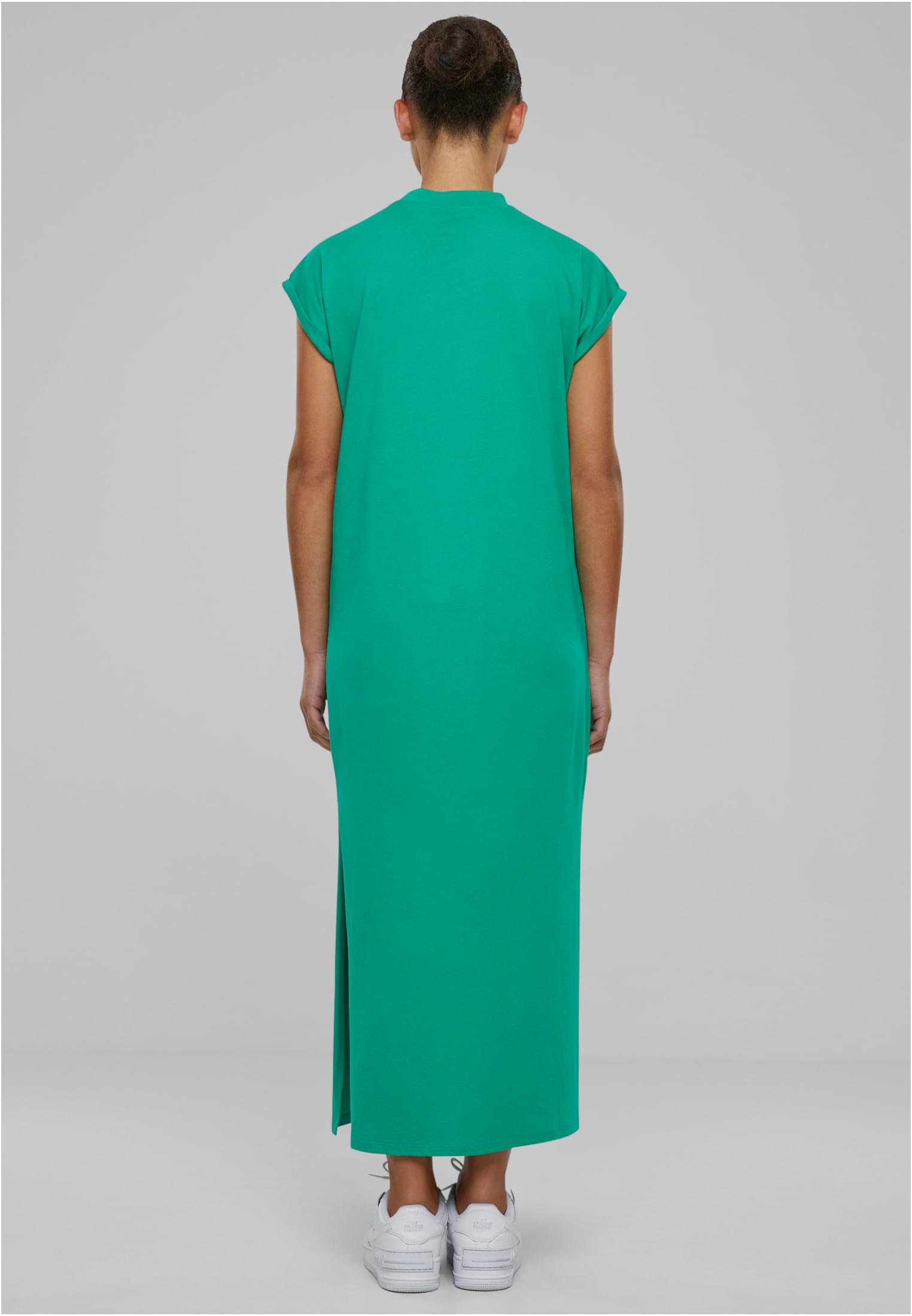 Ladies Long Extended Shoulder Dress | ferngreen