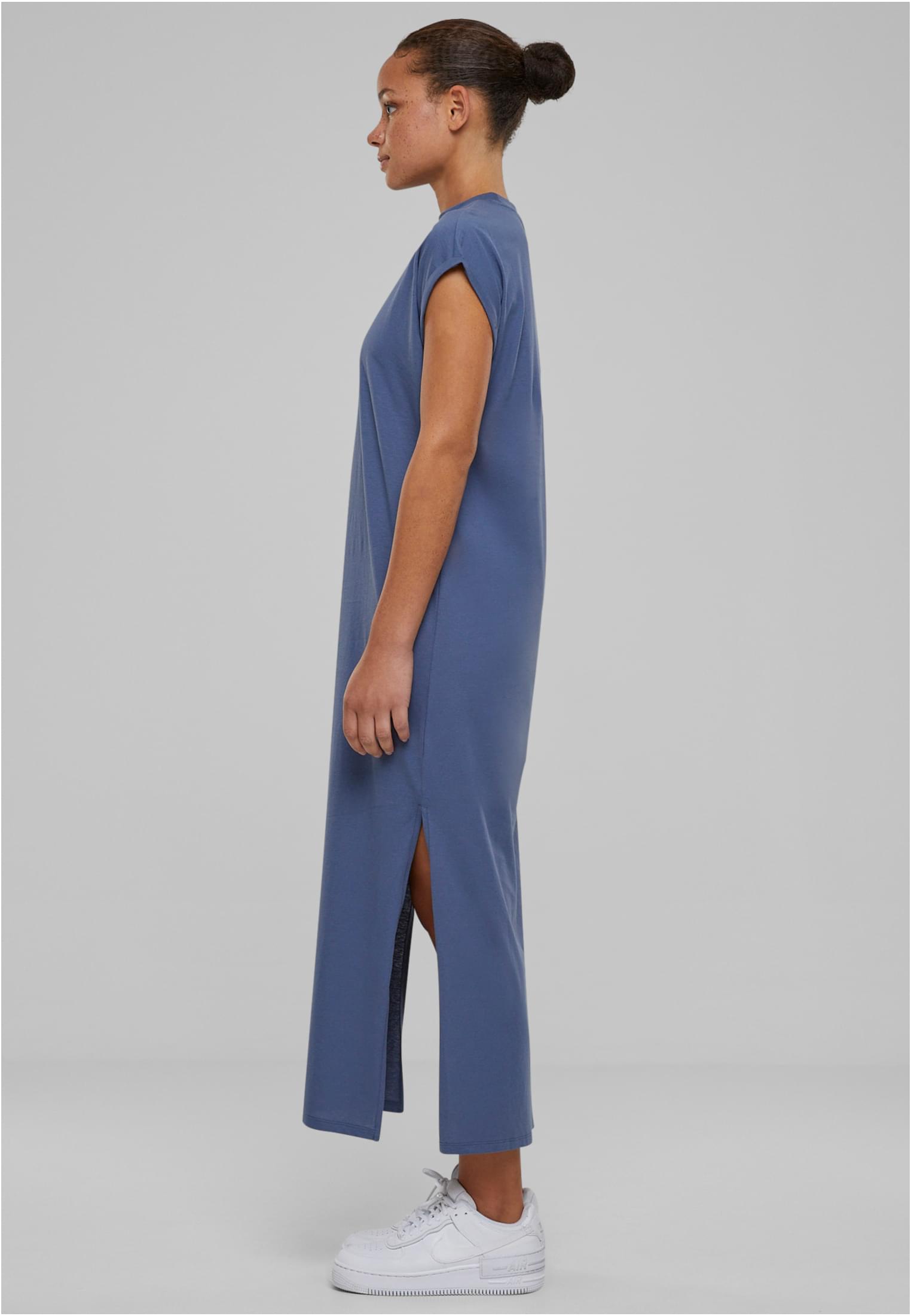 Ladies Long Extended Shoulder Dress | vintageblue