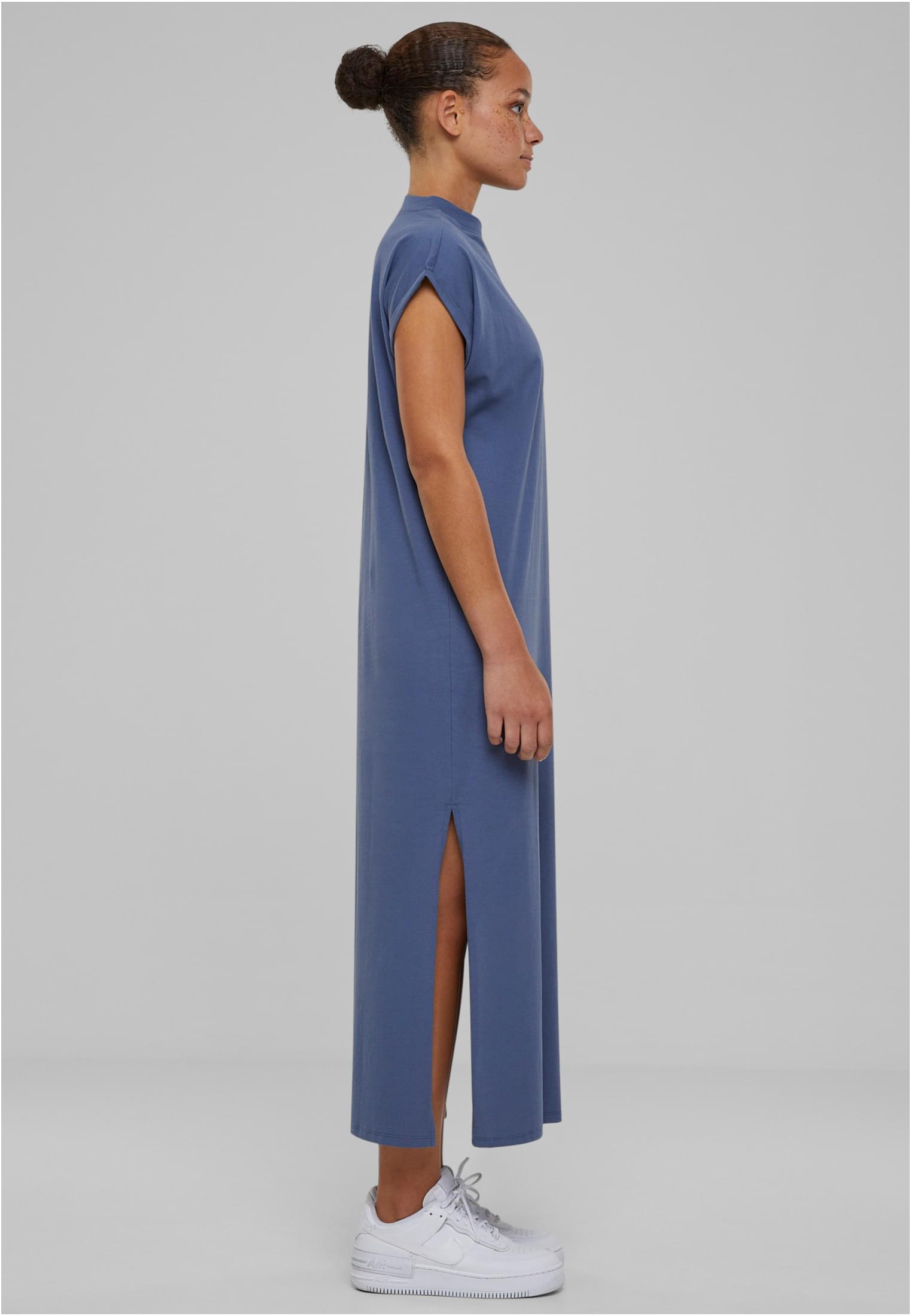 Ladies Long Extended Shoulder Dress | vintageblue