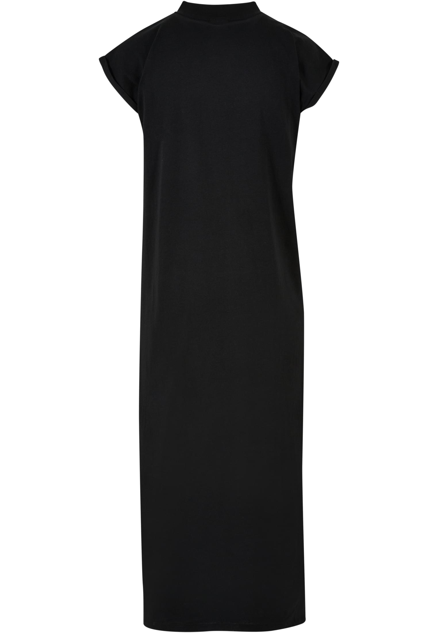 Ladies Long Extended Shoulder Dress | black