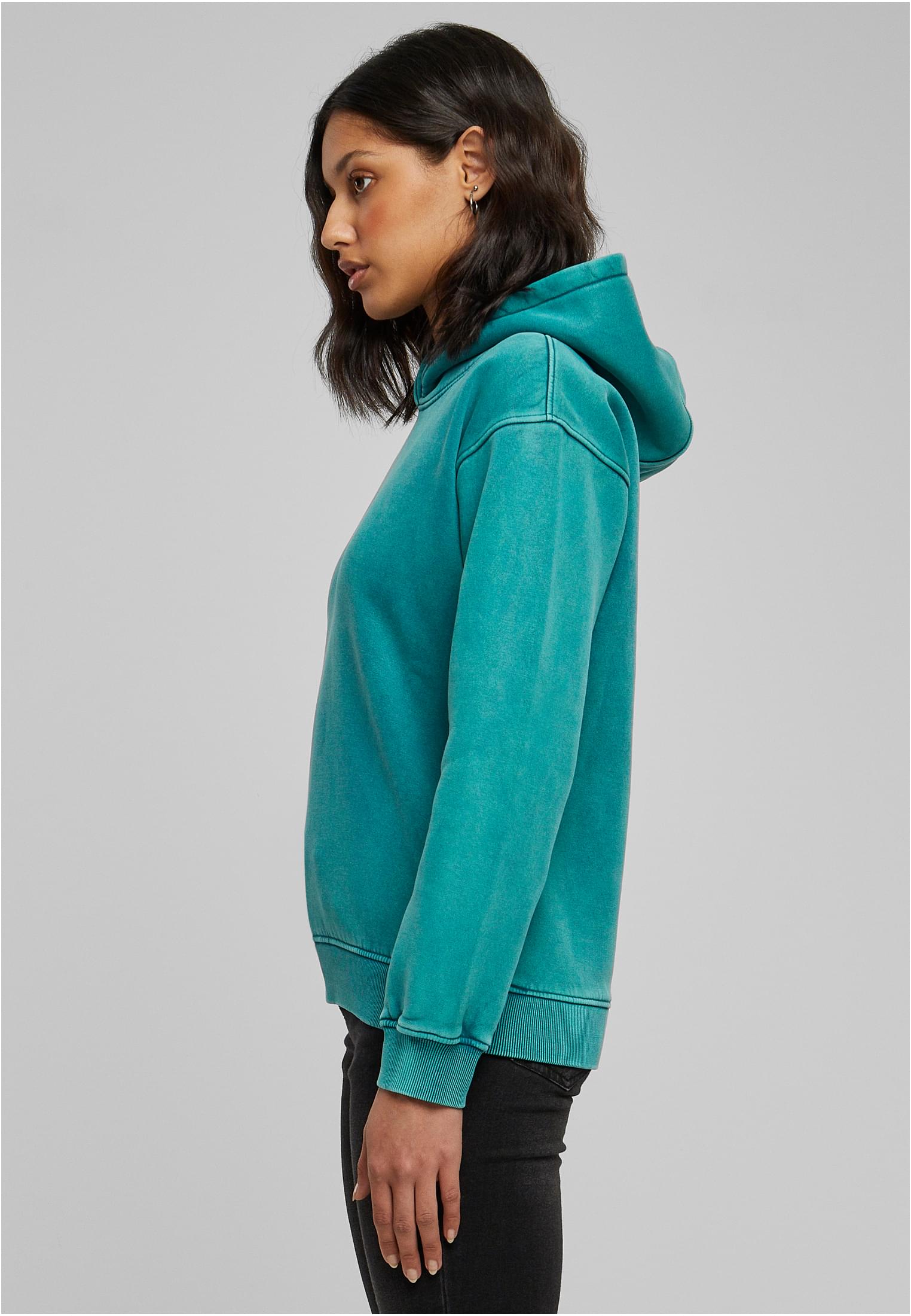 Ladies Stone Washed Hoody | watergreen