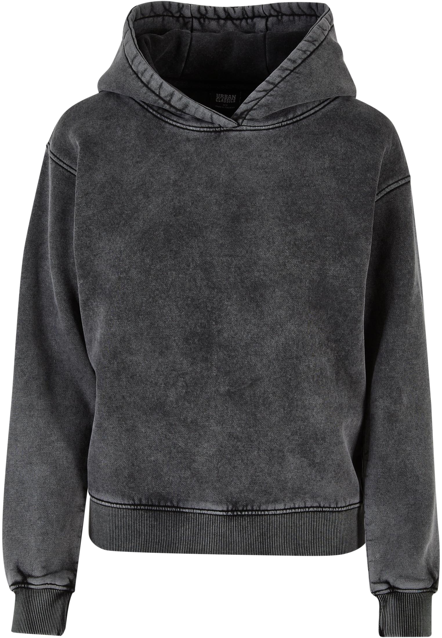 Ladies Stone Washed Hoody | black