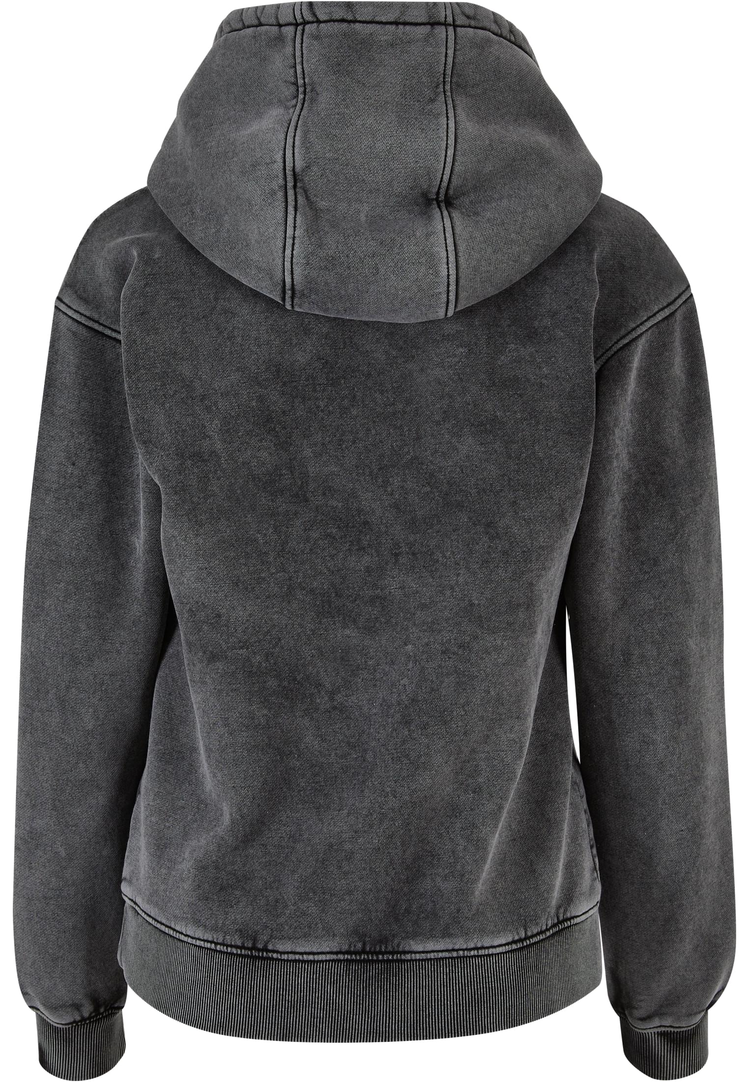 Ladies Stone Washed Hoody | black