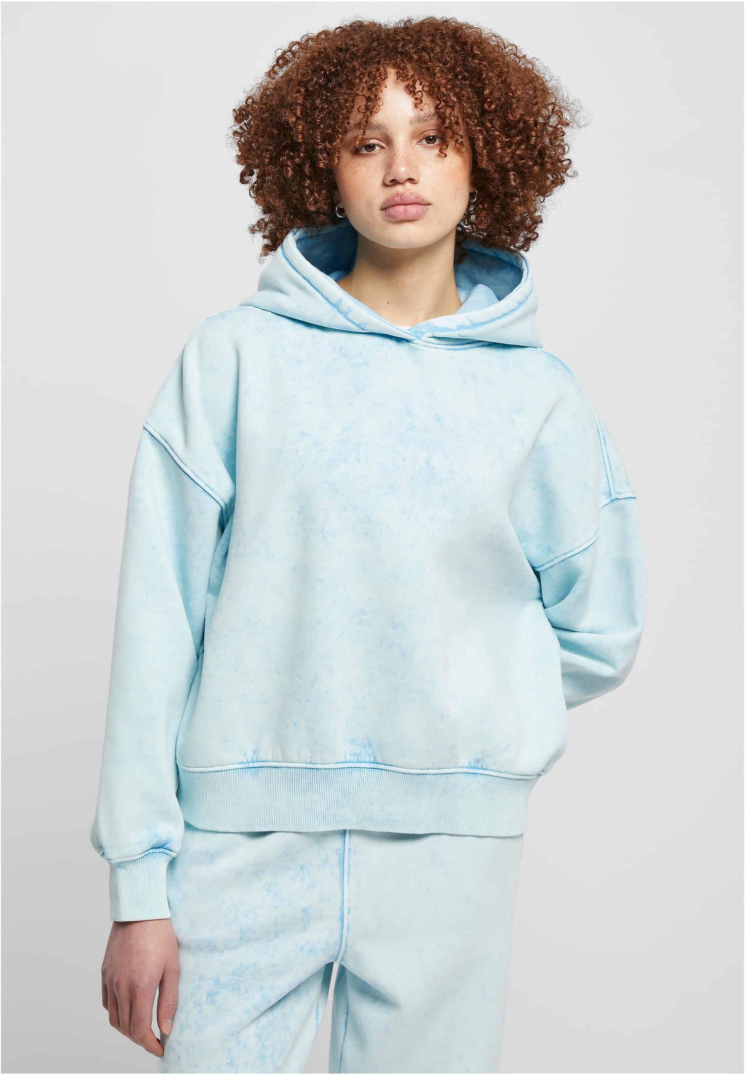 Ladies Oversized Towel Washed Hoody | balticblue