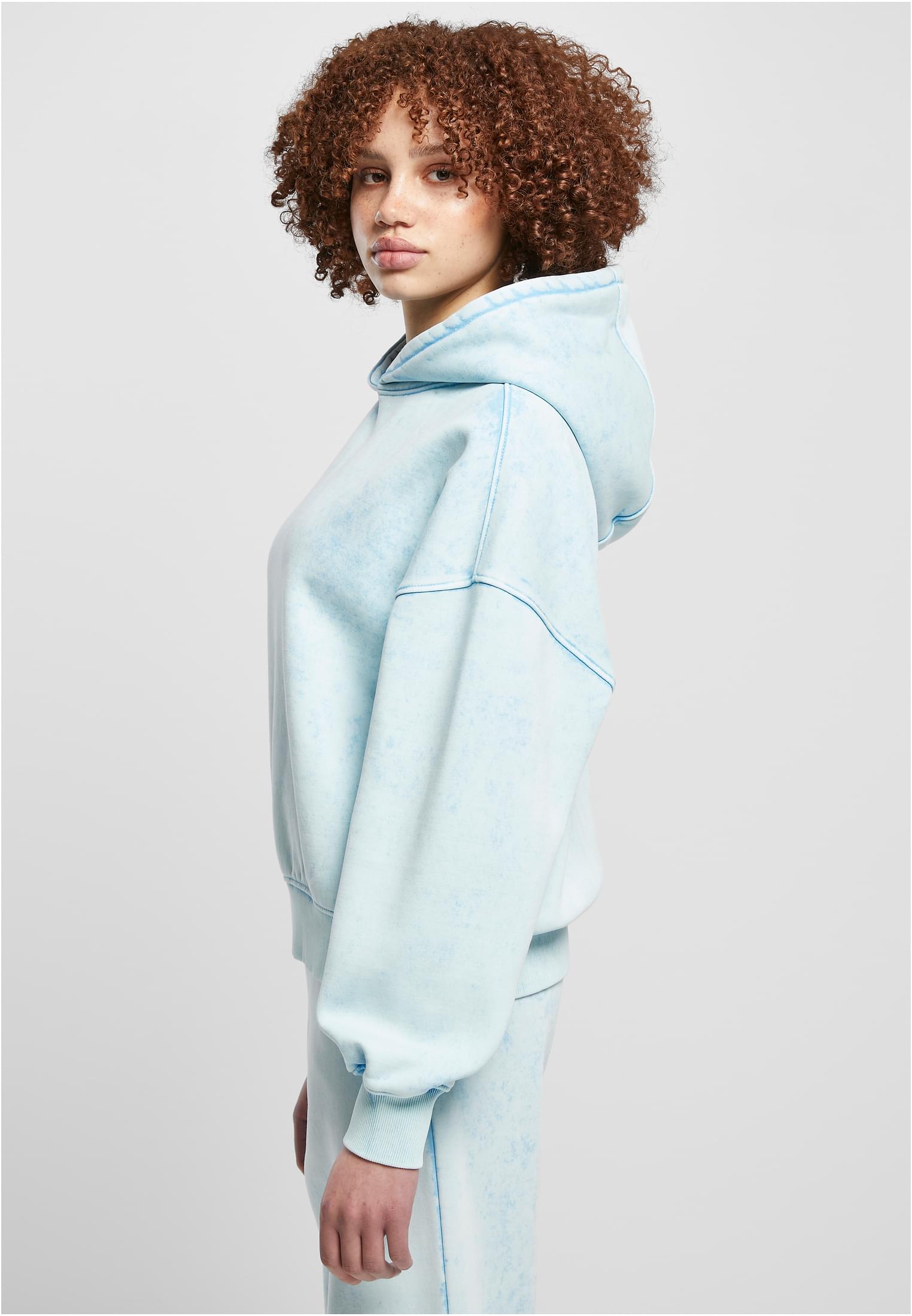 Ladies Oversized Towel Washed Hoody | balticblue