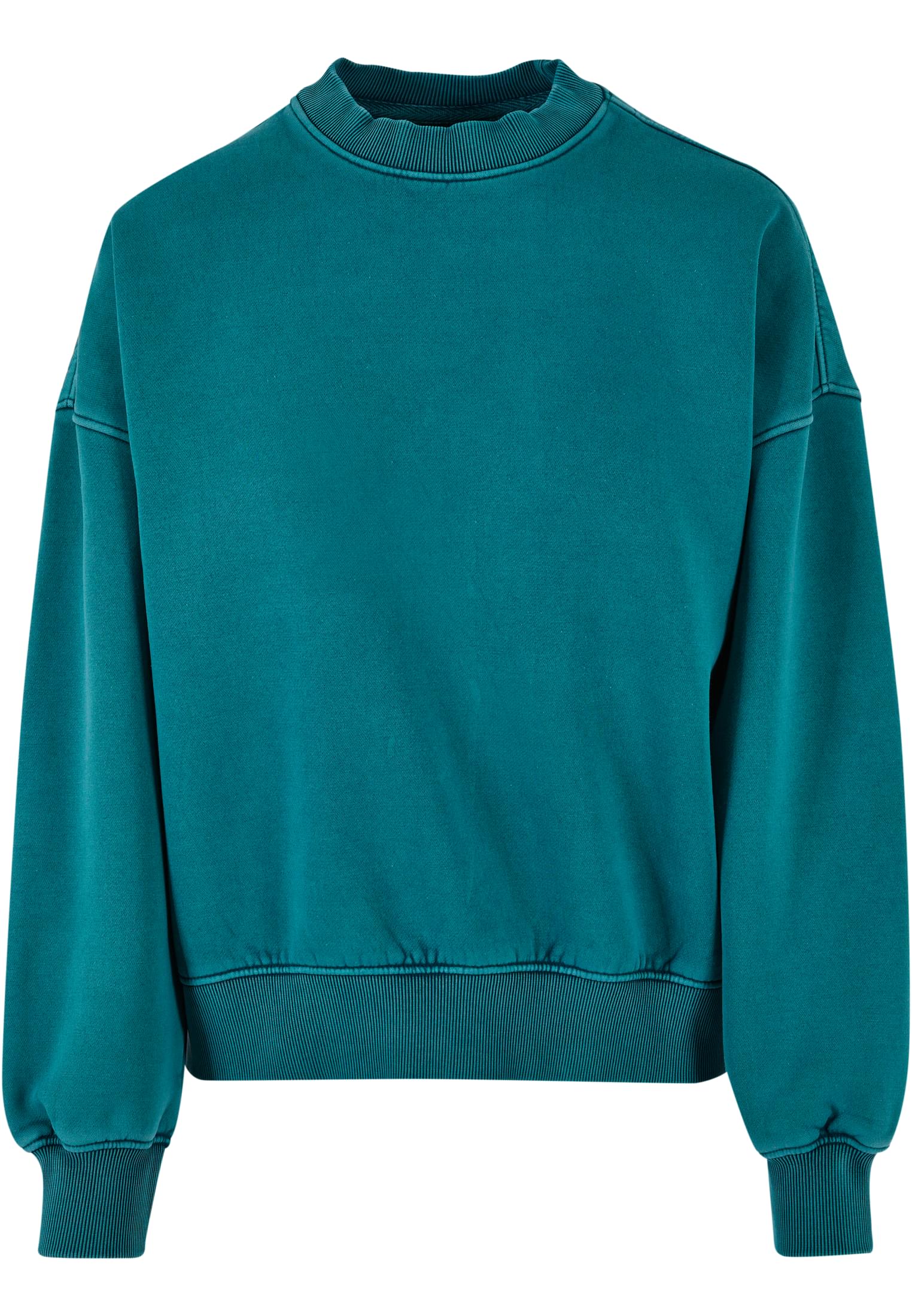 Ladies Oversized Stone Washed Crewneck | watergreen