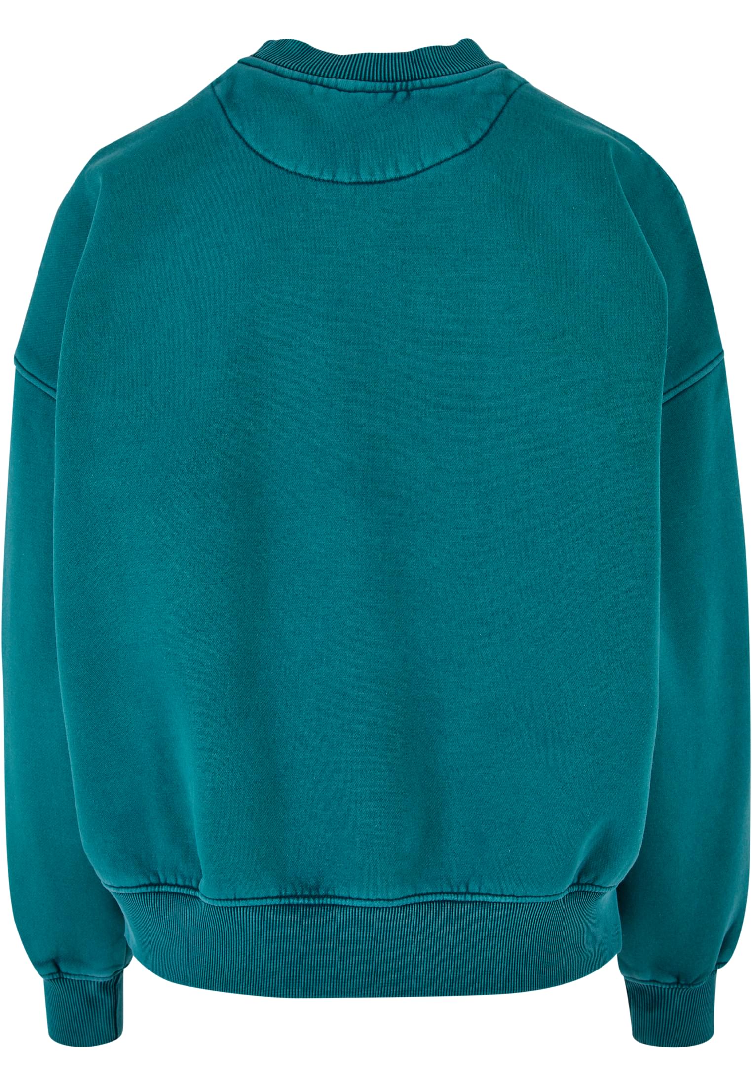 Ladies Oversized Stone Washed Crewneck | watergreen