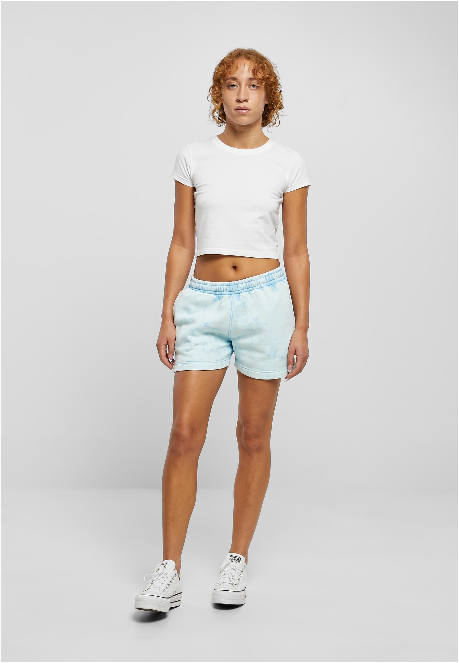 Ladies Towel Washed Sweat Shorts | balticblue