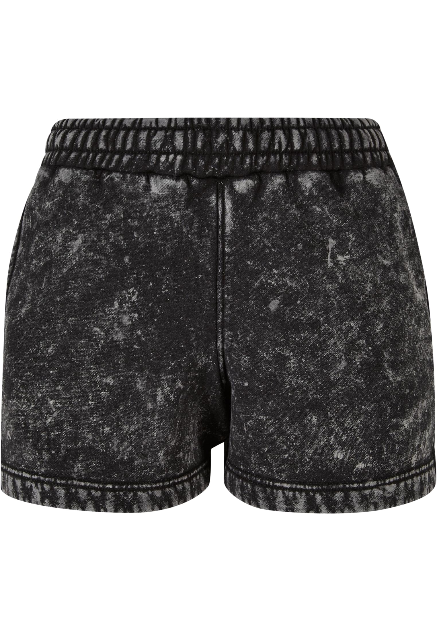 Ladies Towel Washed Sweat Shorts | black