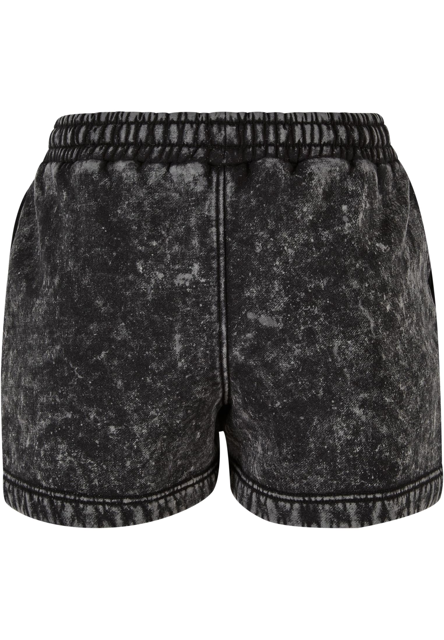 Ladies Towel Washed Sweat Shorts | black