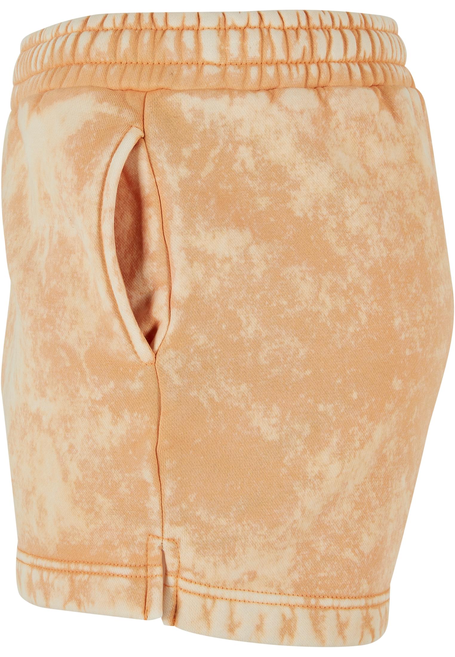 Ladies Towel Washed Sweat Shorts | paleorange