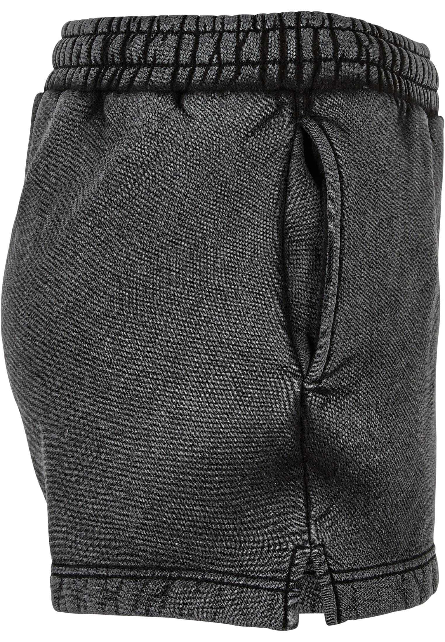 Ladies Stone Washed Shorts | black