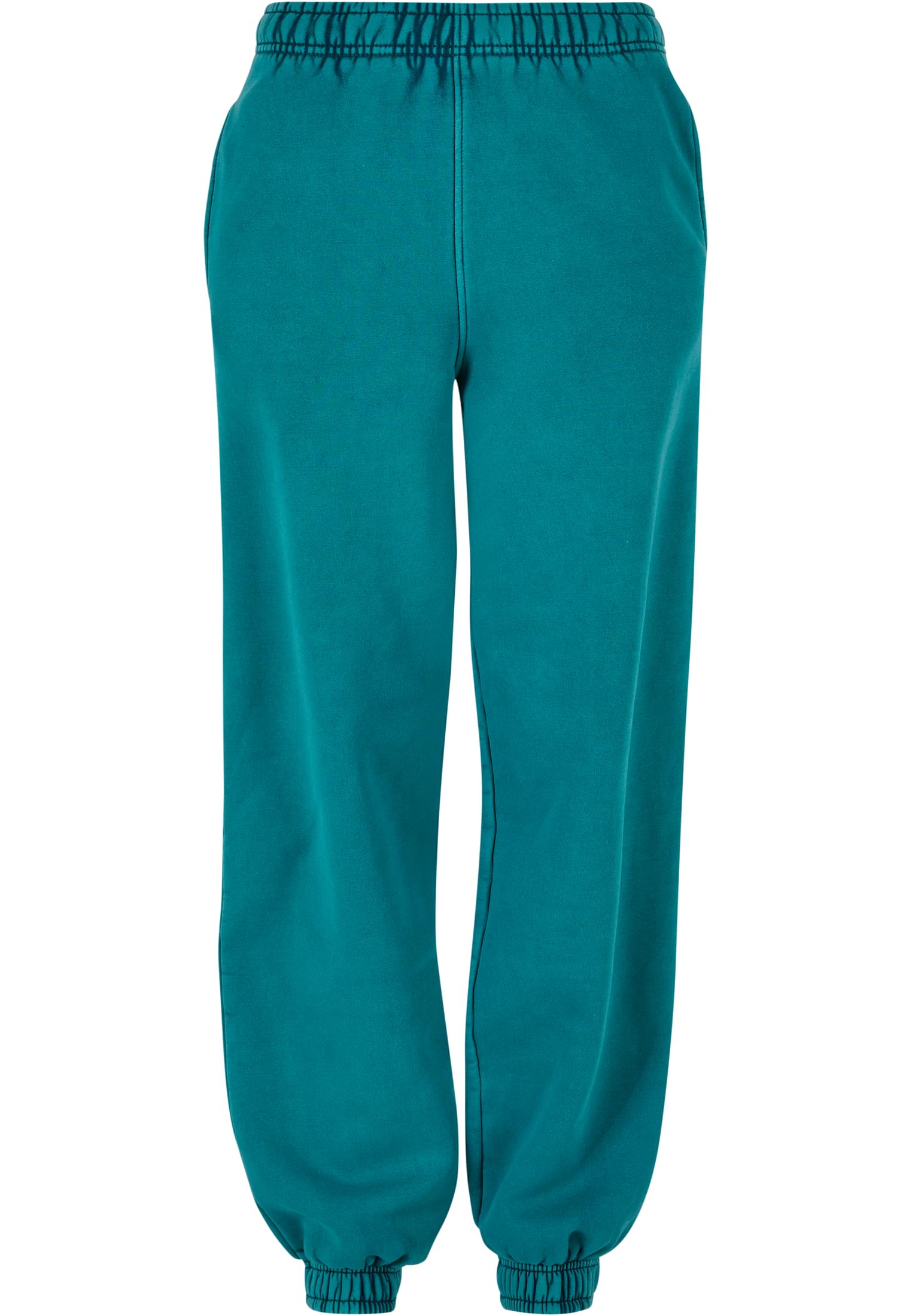 Ladies High Waist Stone Washed Sweat Pants | watergreen