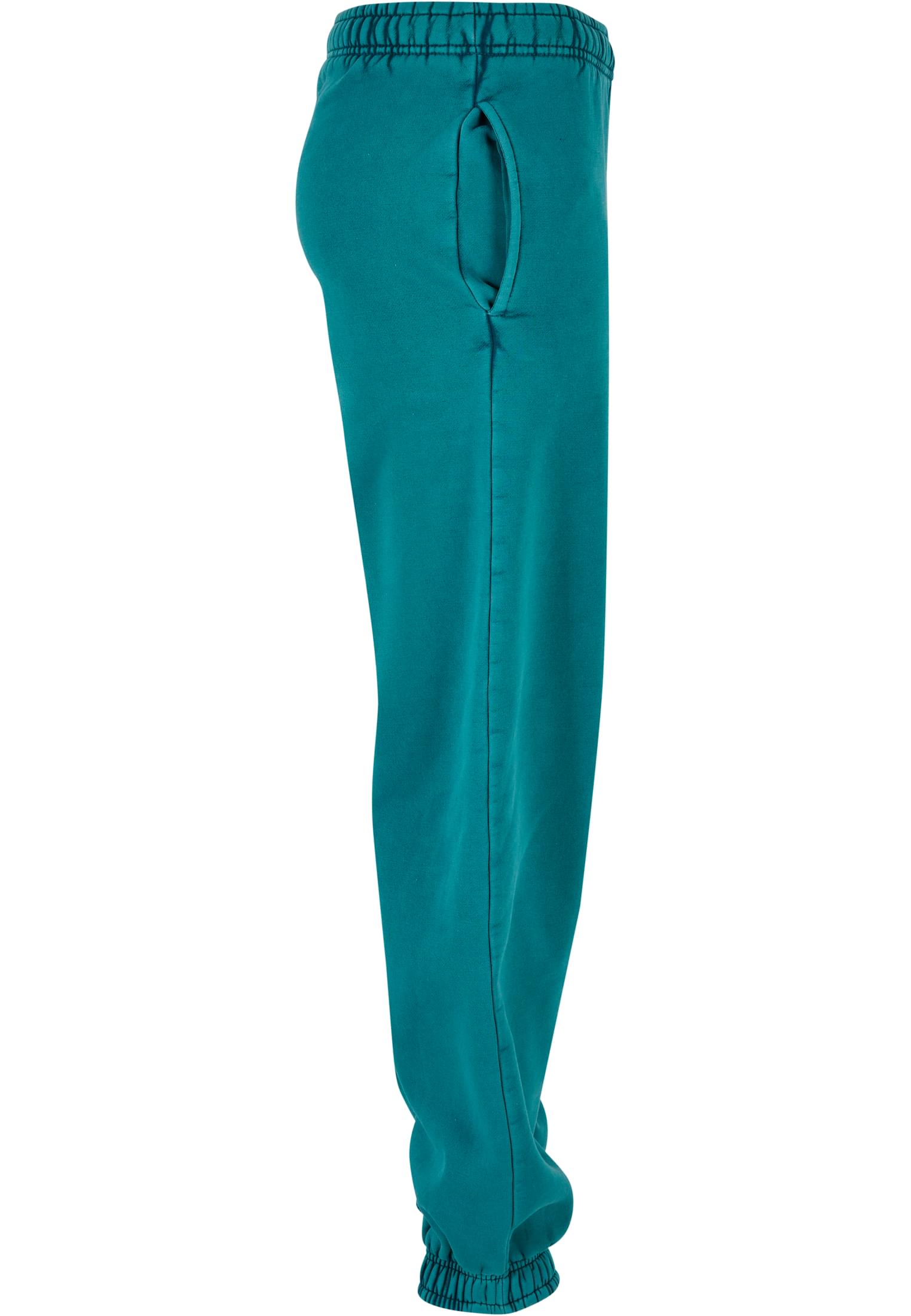 Ladies High Waist Stone Washed Sweat Pants | watergreen