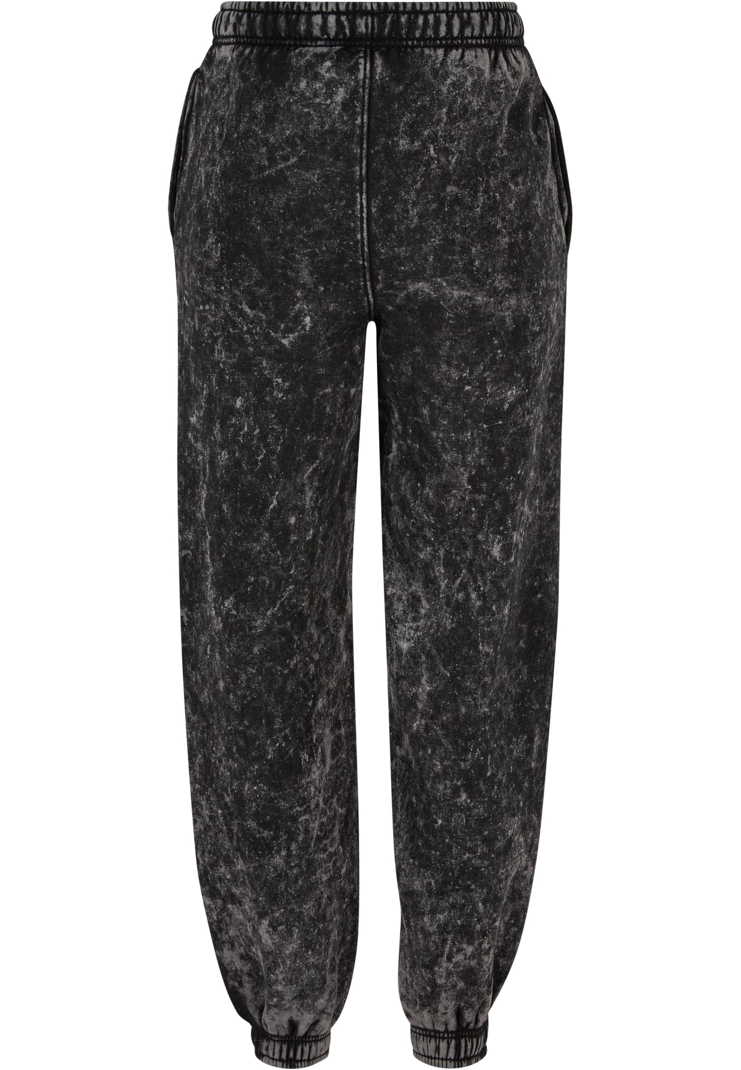 Ladies Towel Washed Sweat Pants | black