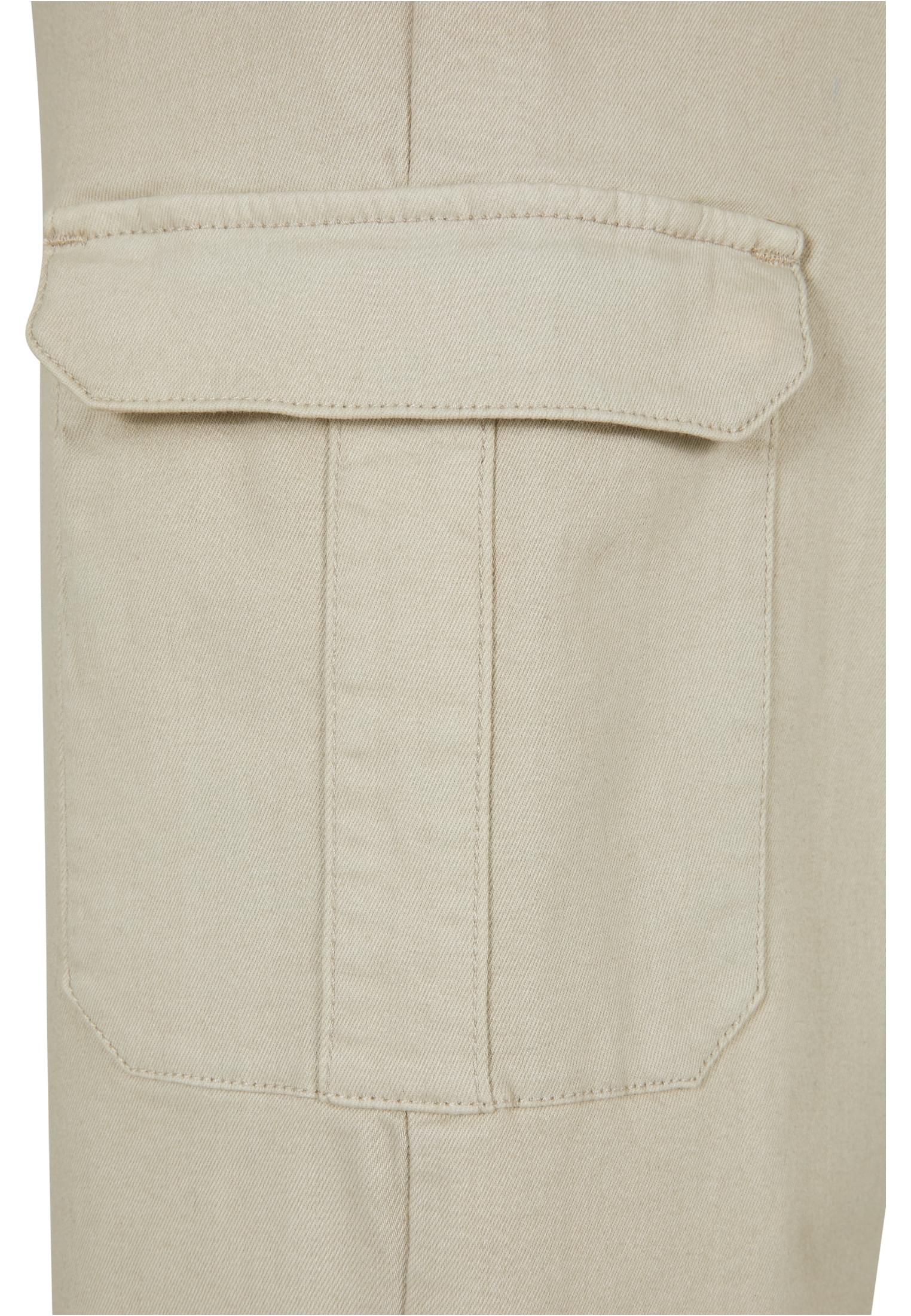 Ladies High Waist Straight Denim Cargo Pants | offwhite raw