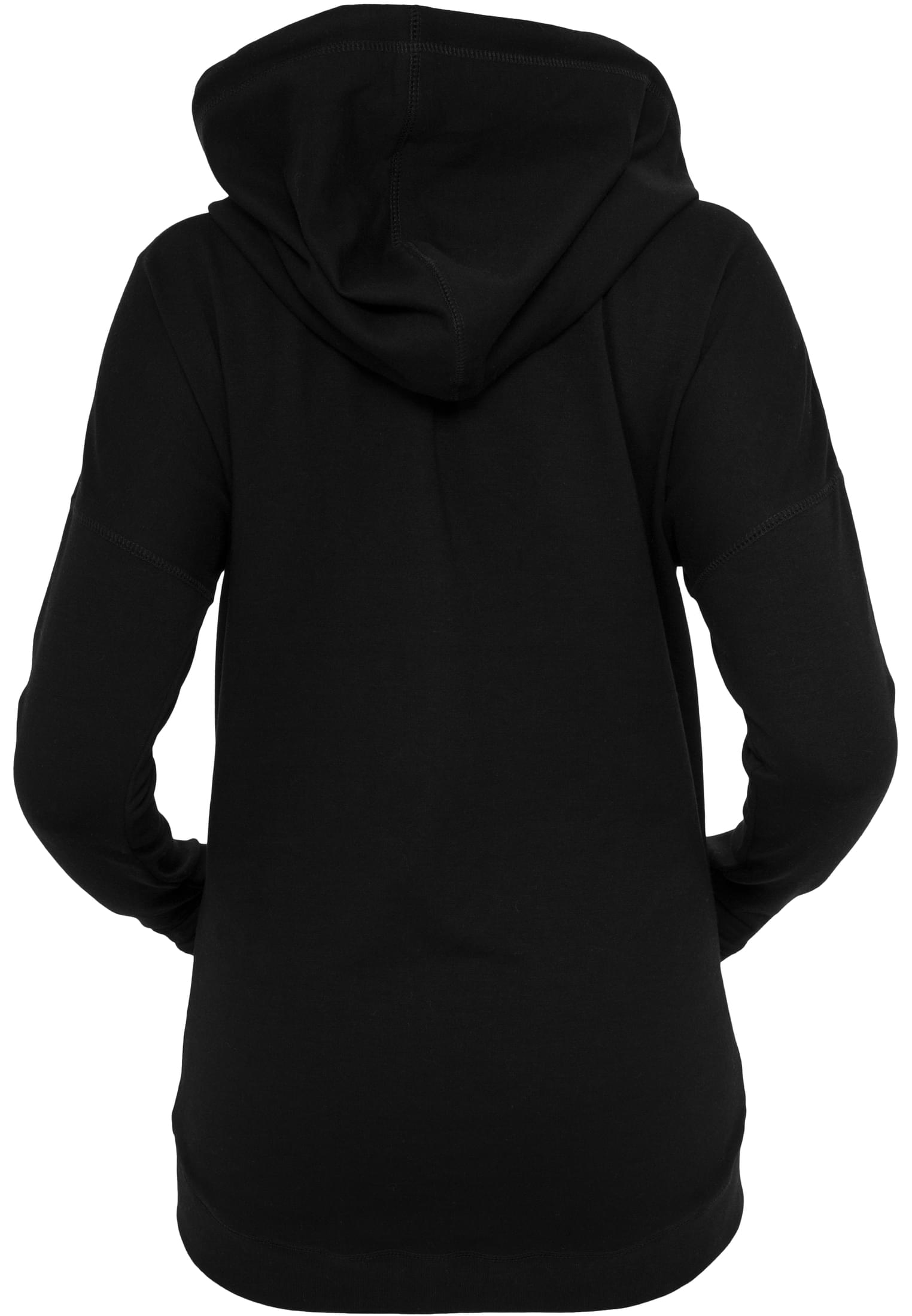 Ladies Long Zip Hoody | black