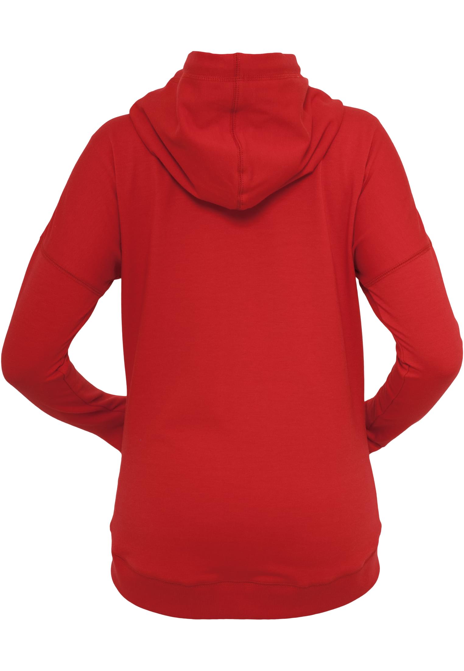 Ladies Long Zip Hoody | red