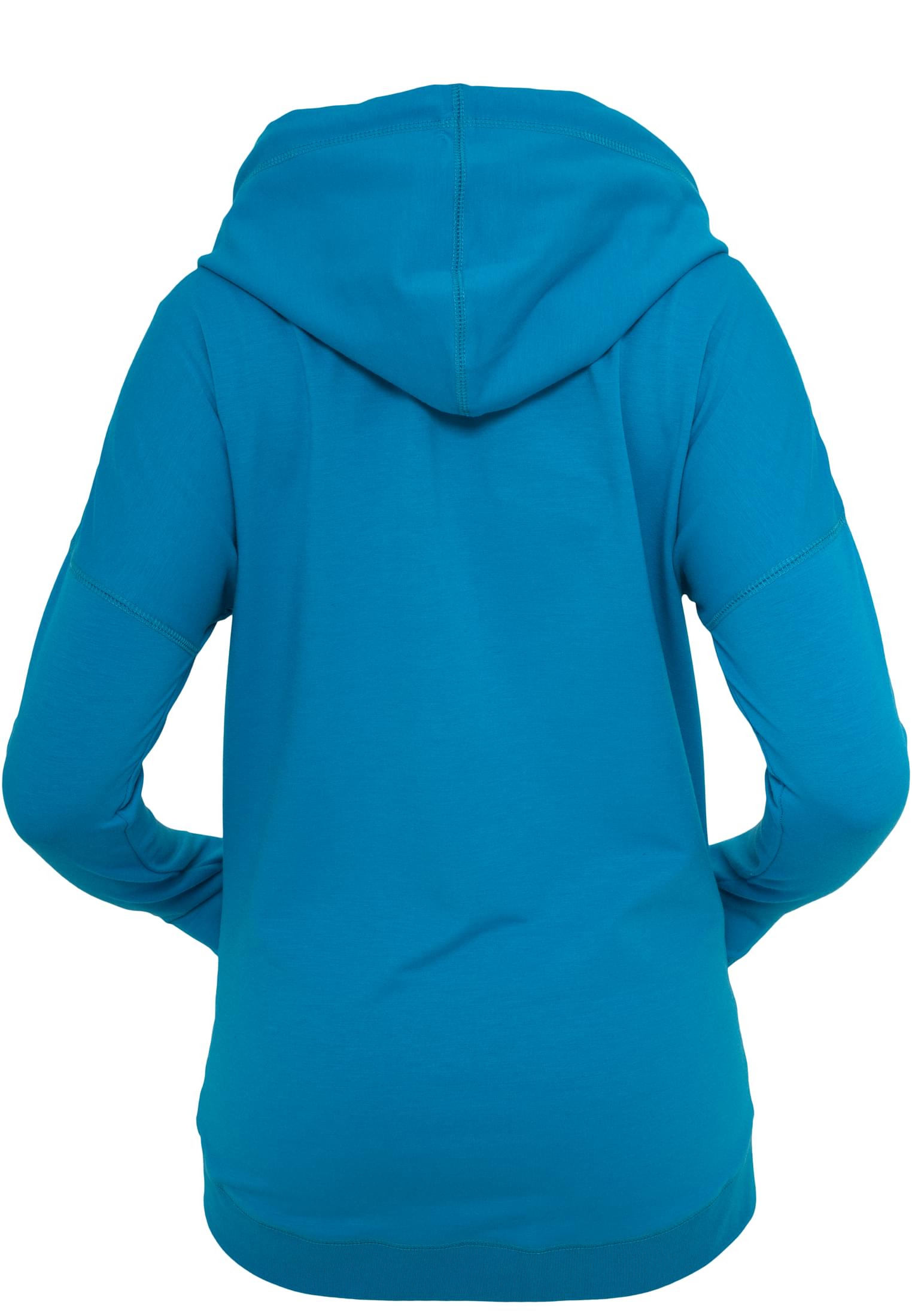 Ladies Long Zip Hoody | turquoise