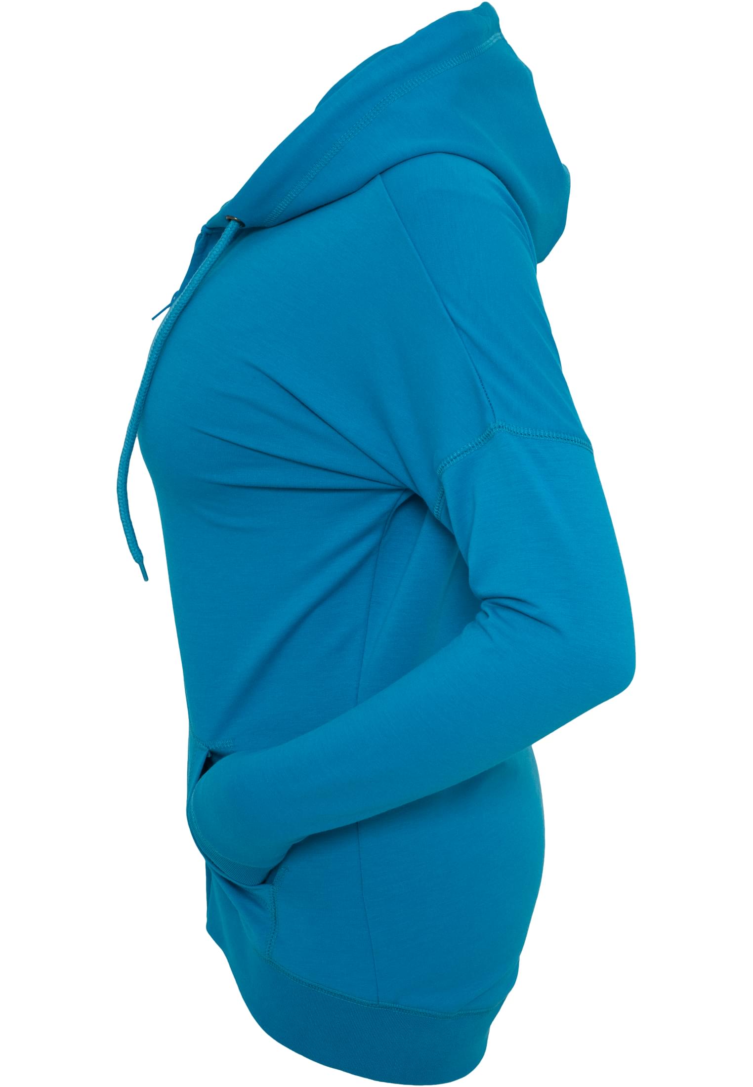 Ladies Long Zip Hoody | turquoise