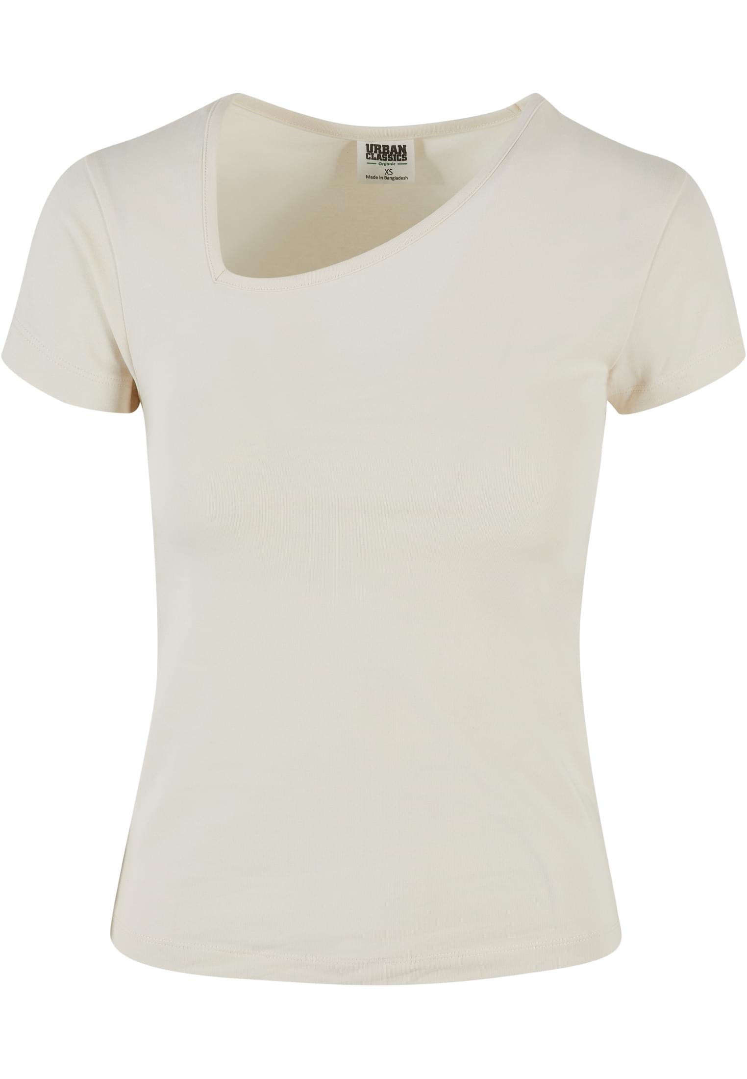 Ladies Organic Asymmetric Neckline Tee | whitesand