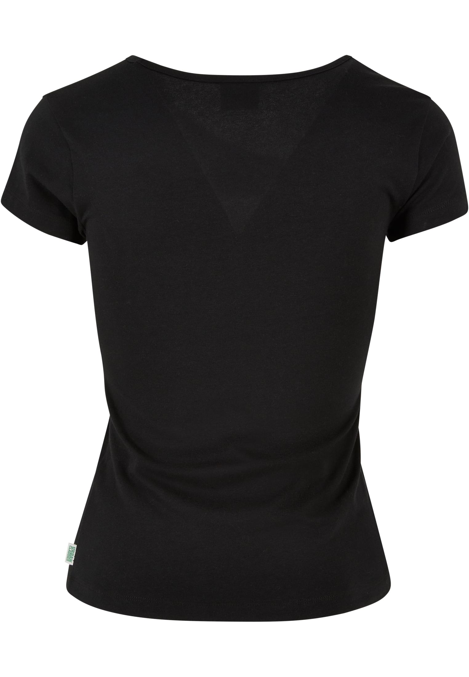 Ladies Organic Asymmetric Neckline Tee | black