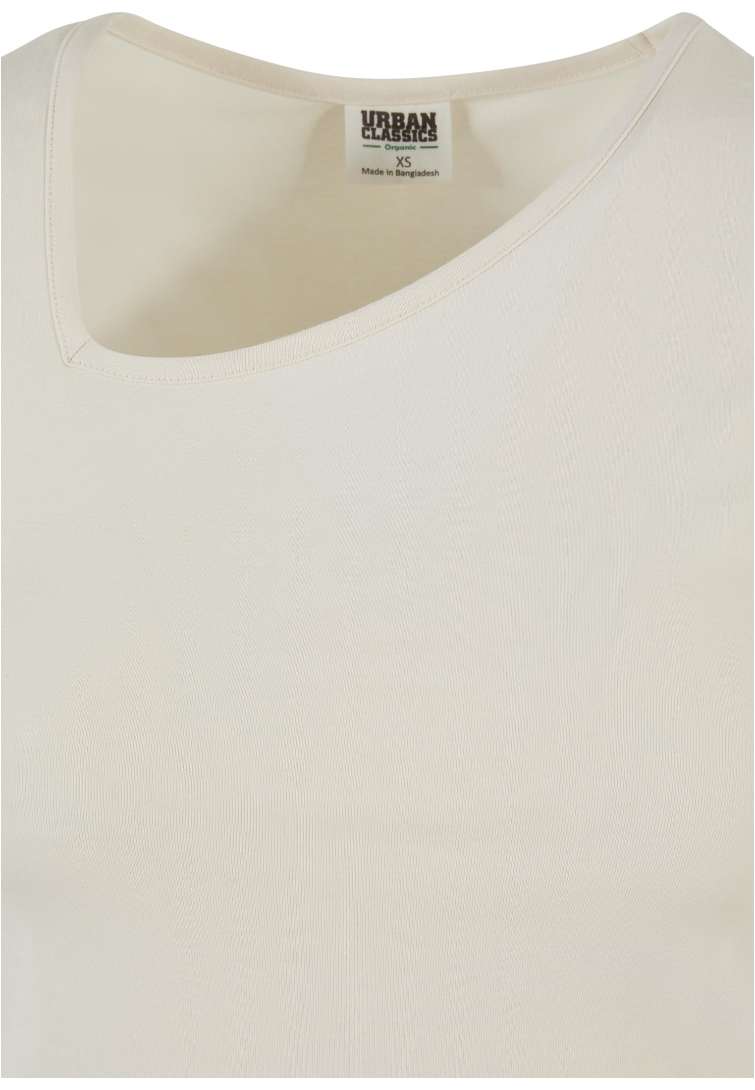 Ladies Organic Asymmetric Neckline Tee | whitesand