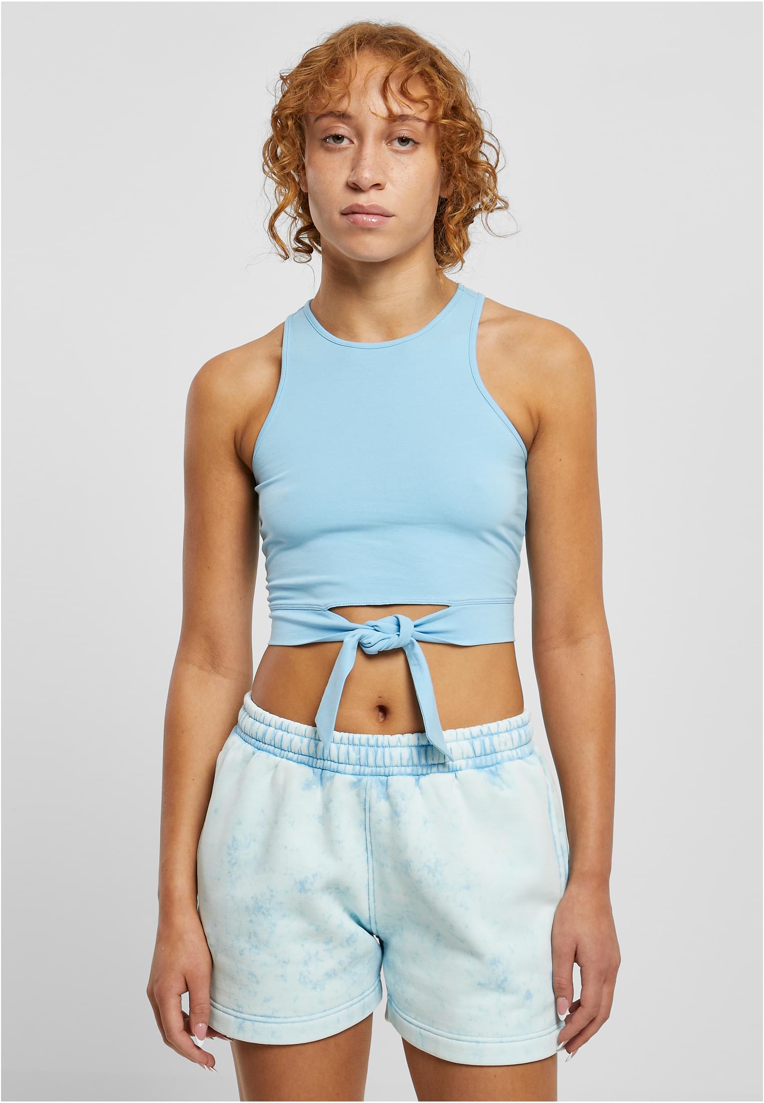 Ladies Cropped Knot Top | balticblue