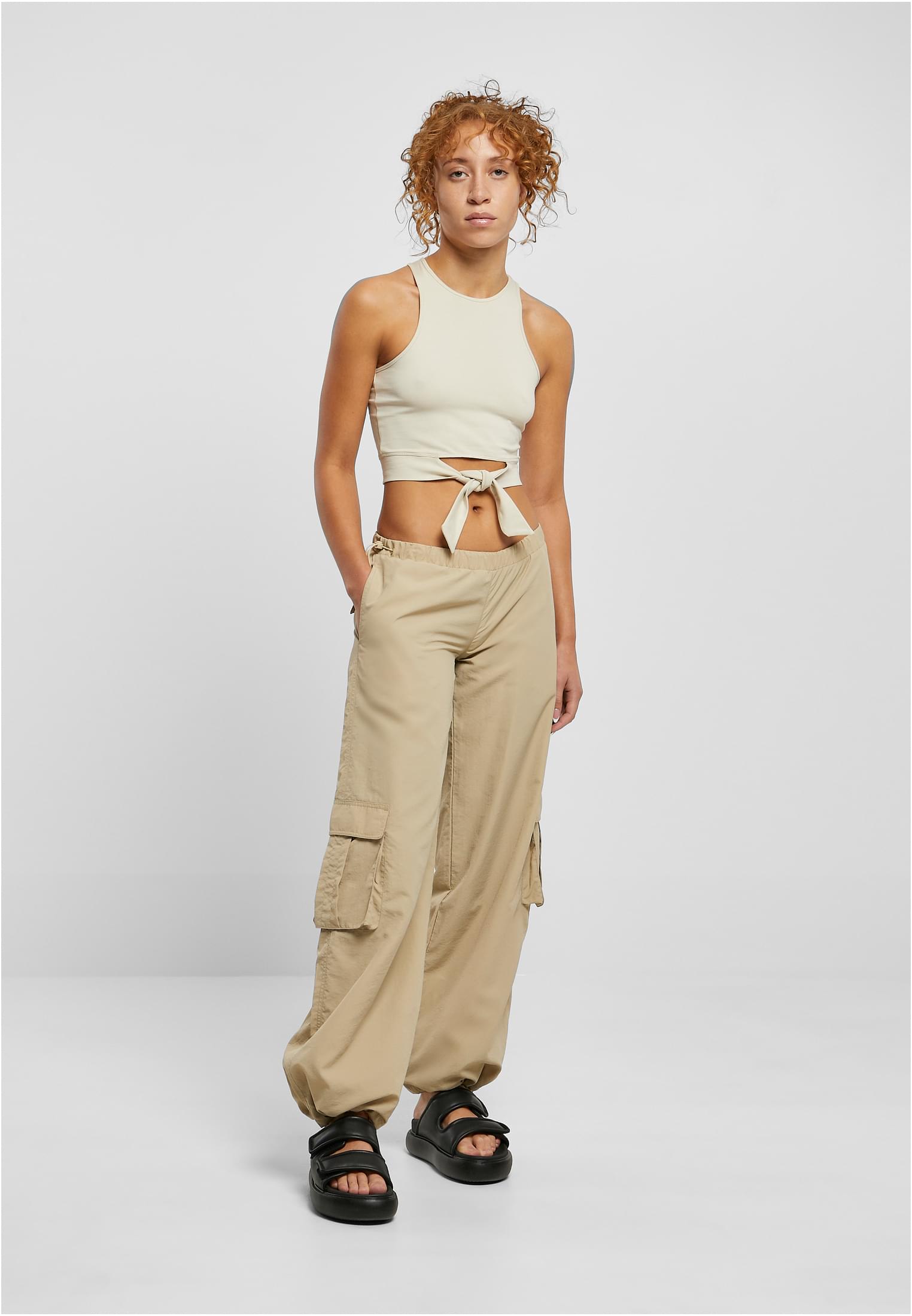 Ladies Cropped Knot Top | softseagrass