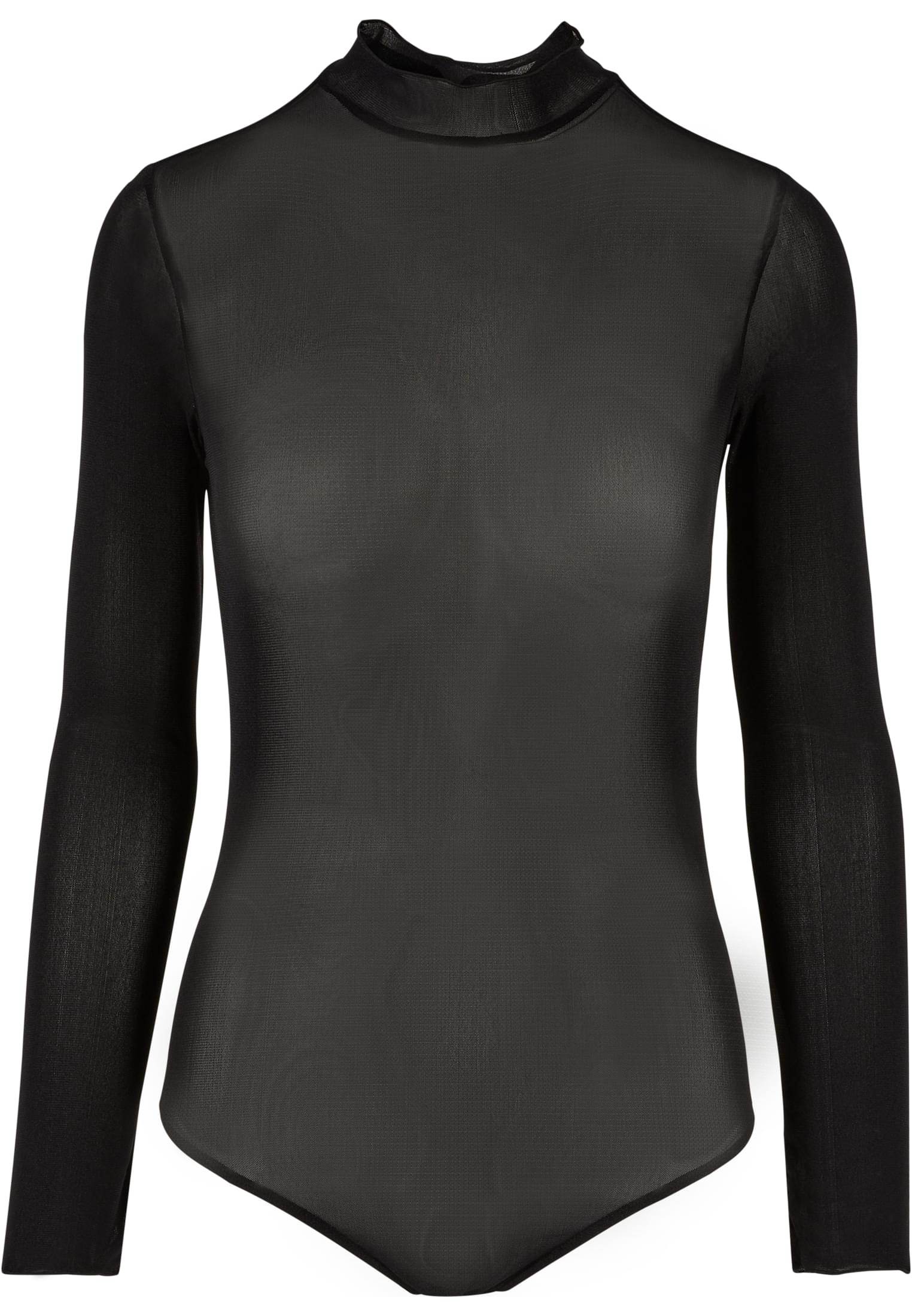 Ladies Mesh Turtleneck Body | black