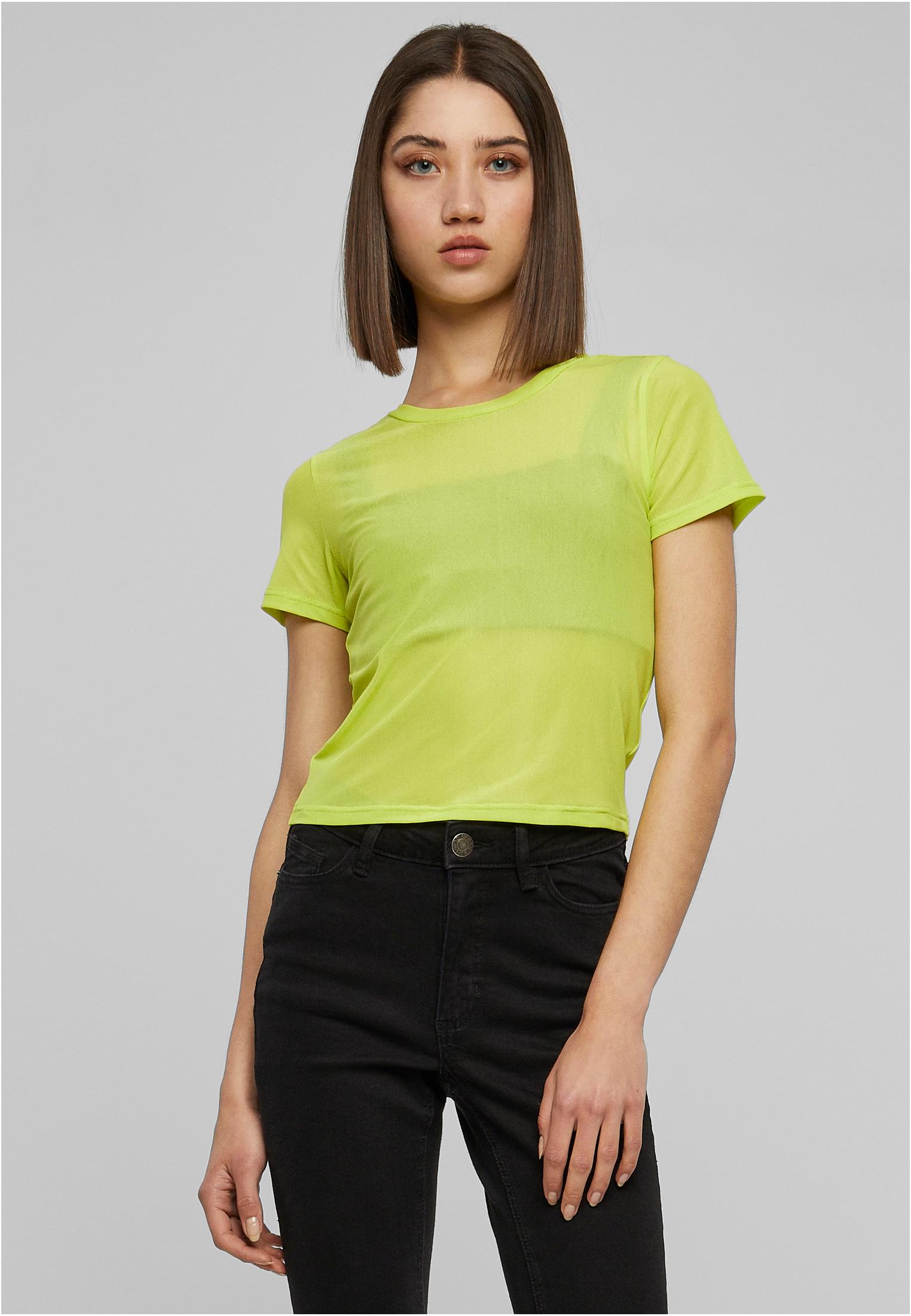 Ladies Short Mesh Tee | frozenyellow