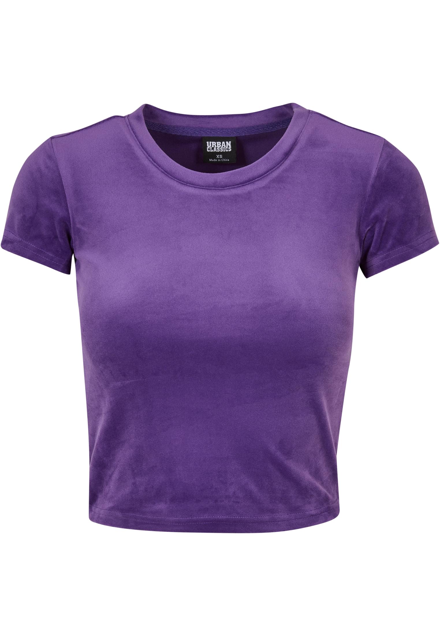 Ladies Short Velvet Tee | realviolet