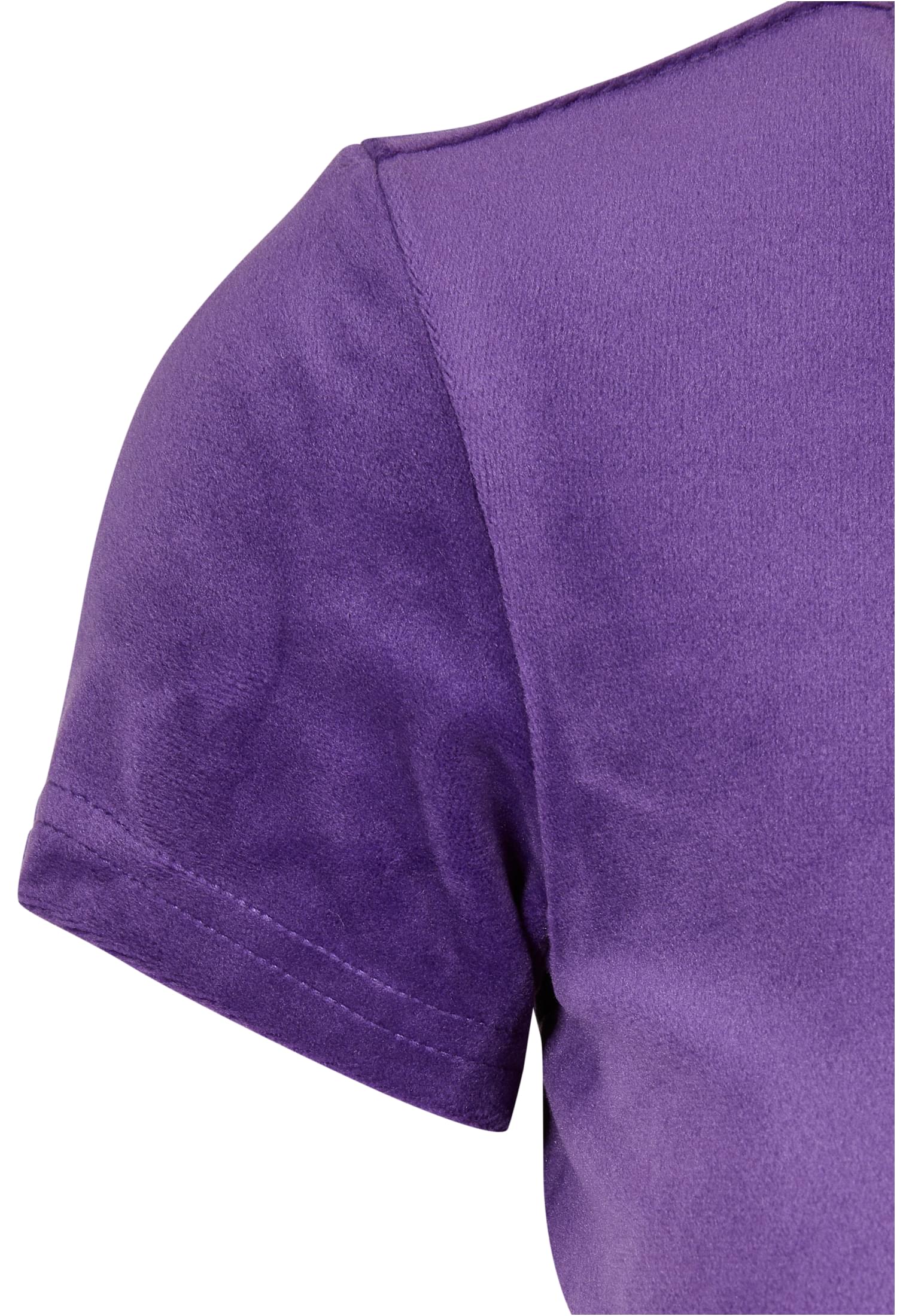 Ladies Short Velvet Tee | realviolet