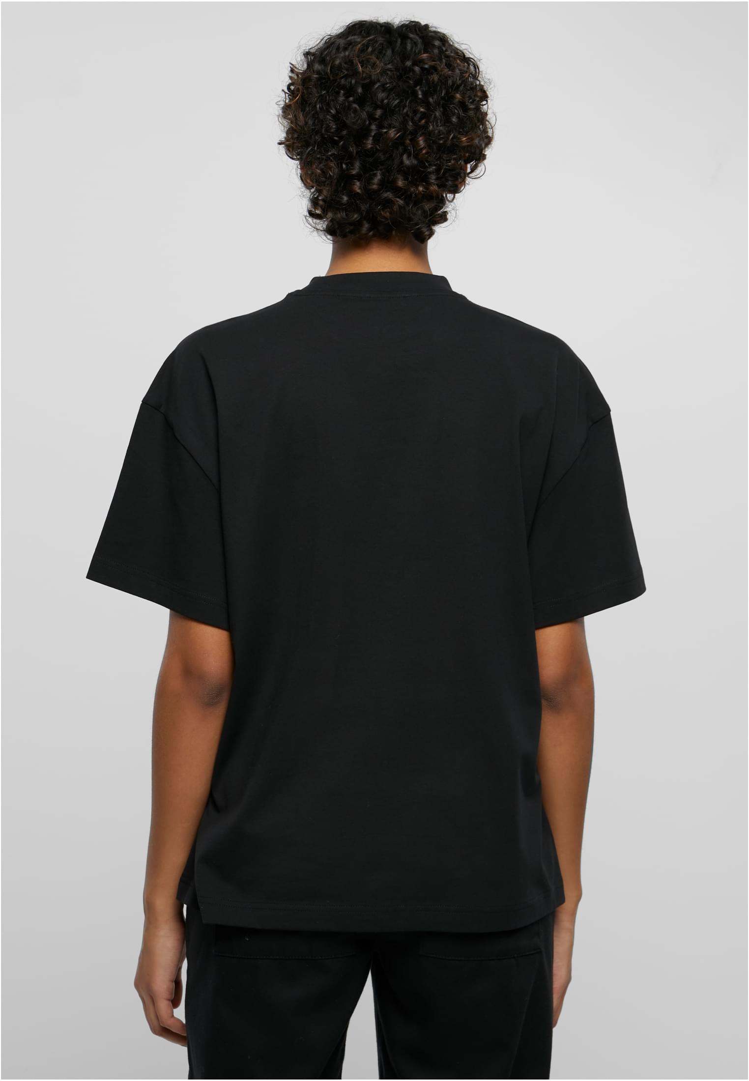 Ladies Oversized Flock Tee | black