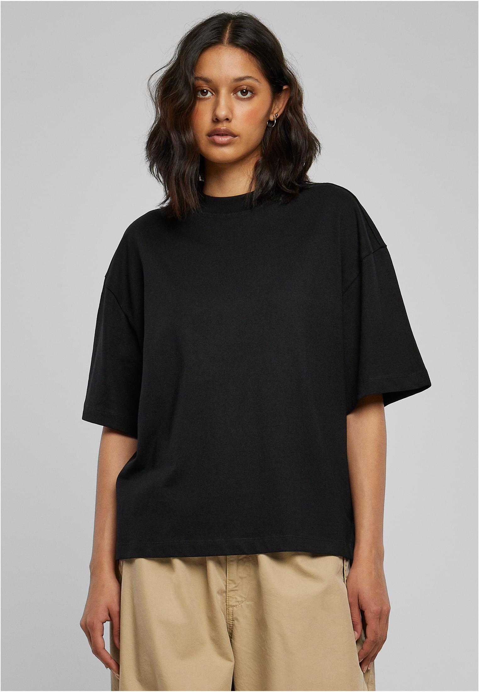 Ladies Organic Heavy Slit Tee | black