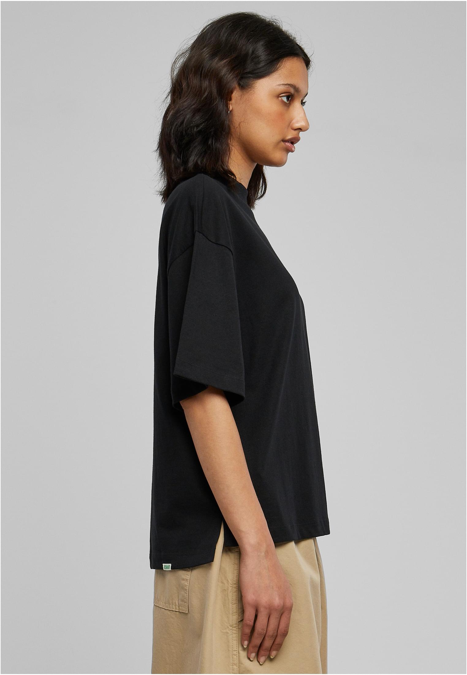 Ladies Organic Heavy Slit Tee | black