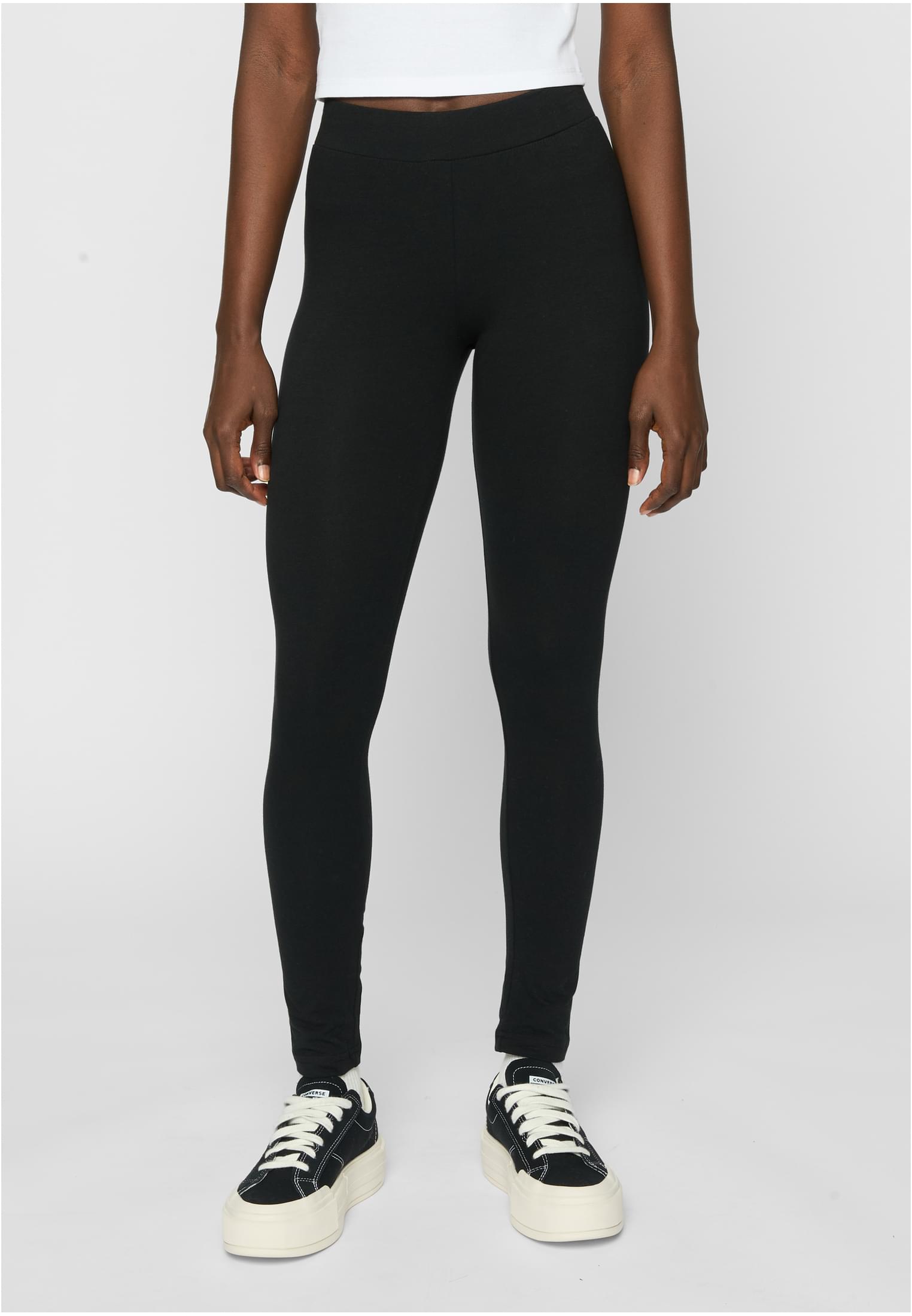 Ladies Jersey Leggings 2-Pack | black+black