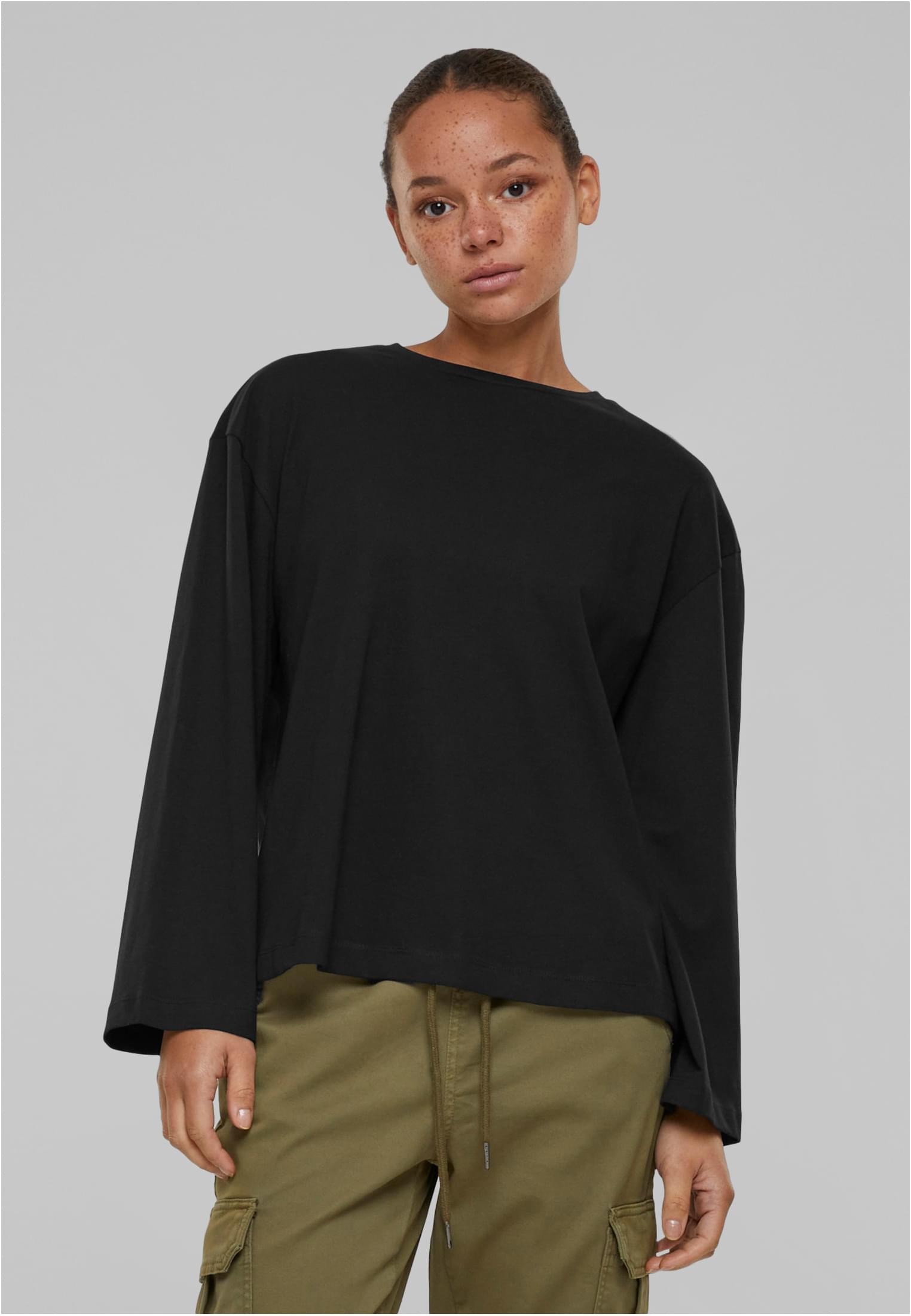 Ladies Organic Oversized Longsleeve | black