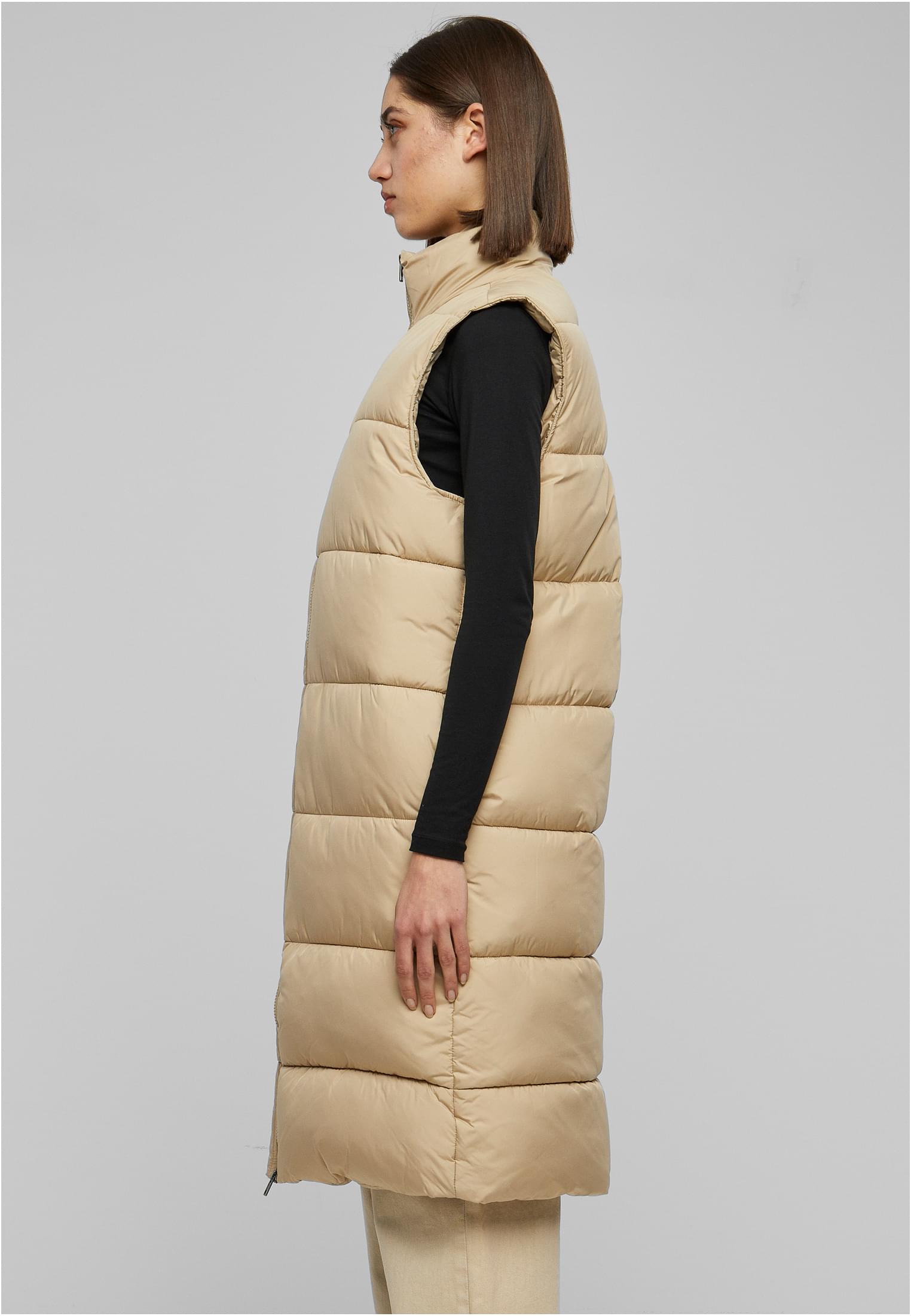 Ladies Long Puffer Vest | wetsand