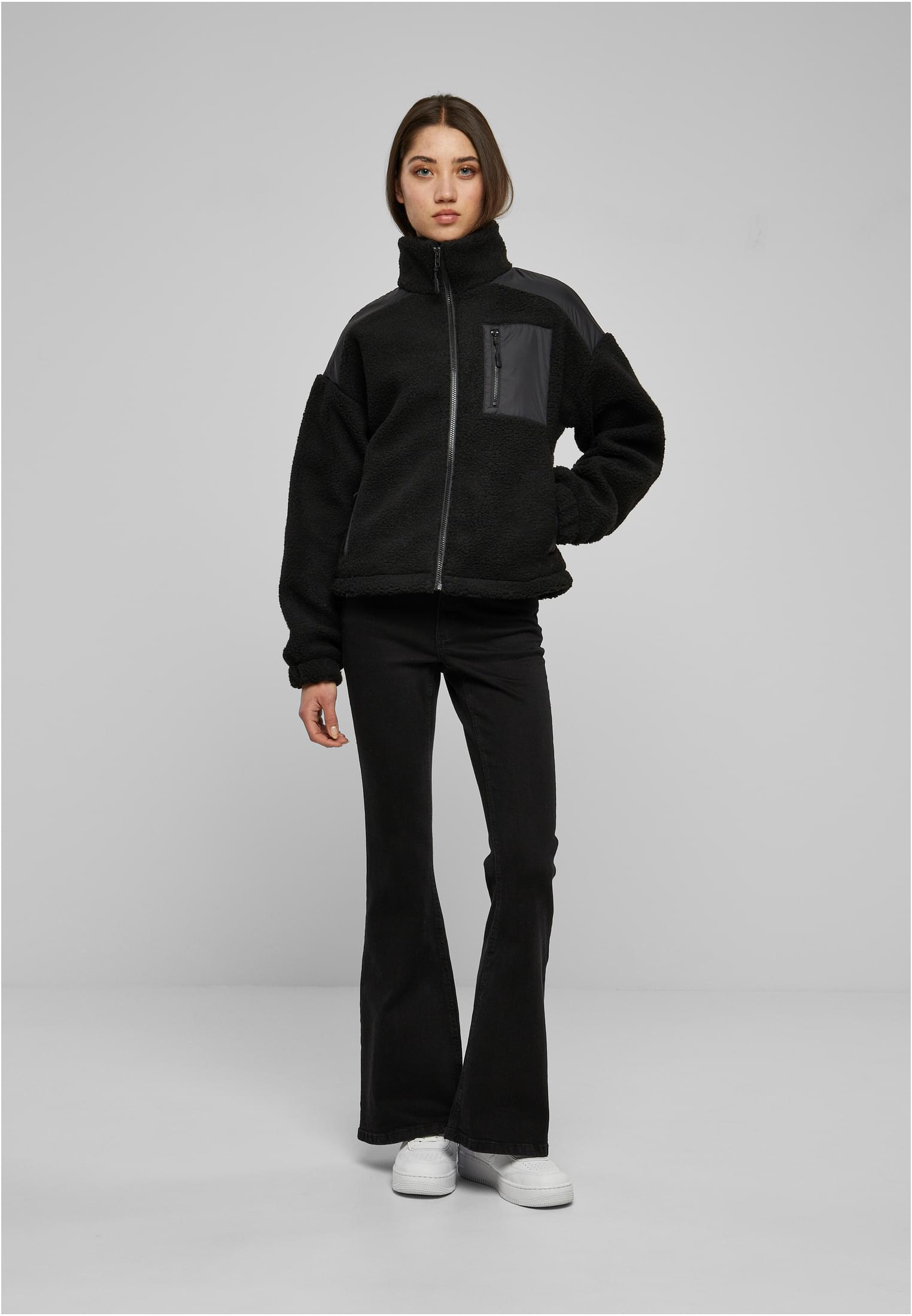 Ladies Sherpa Mix Jacket | black