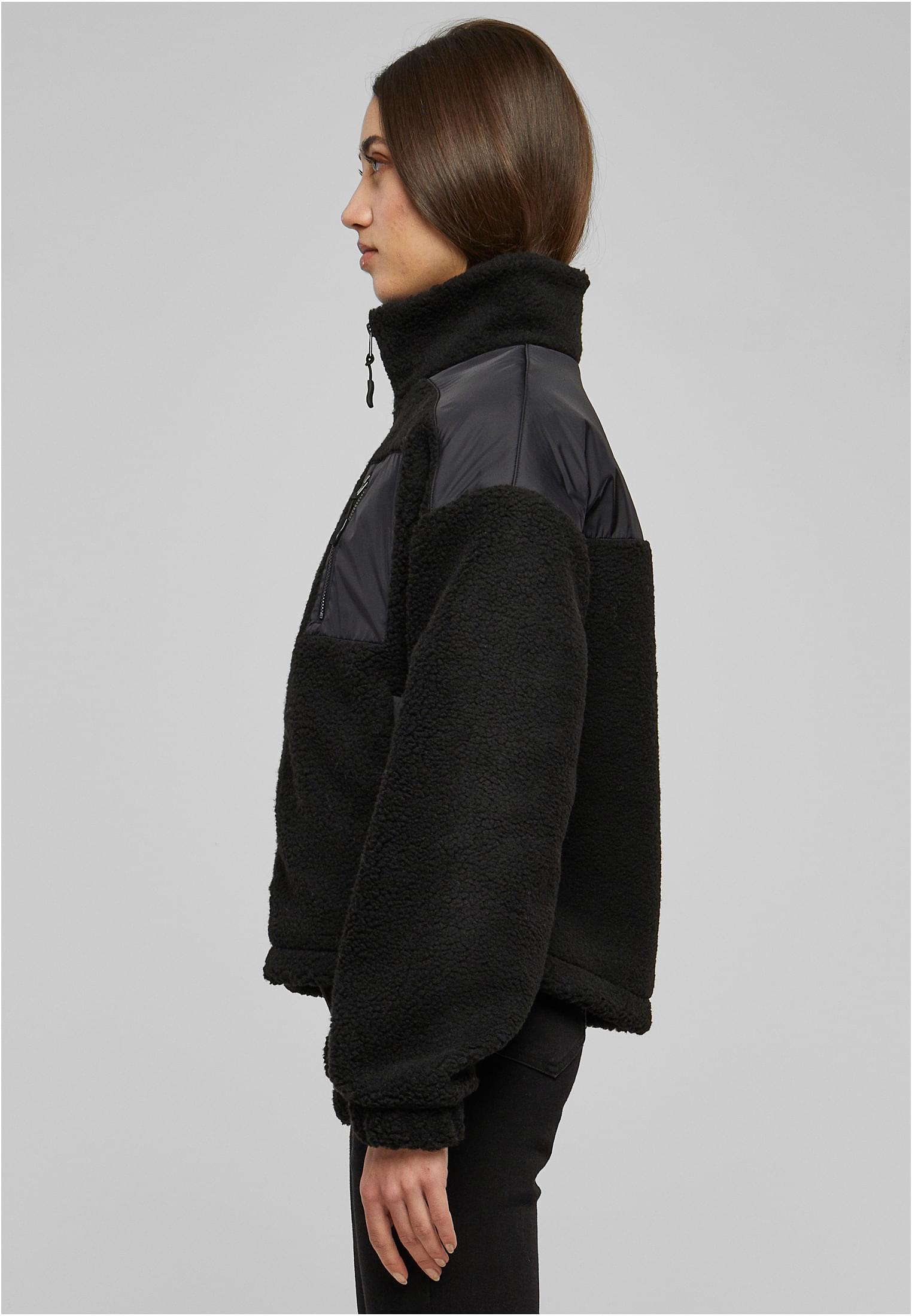 Ladies Sherpa Mix Jacket | black