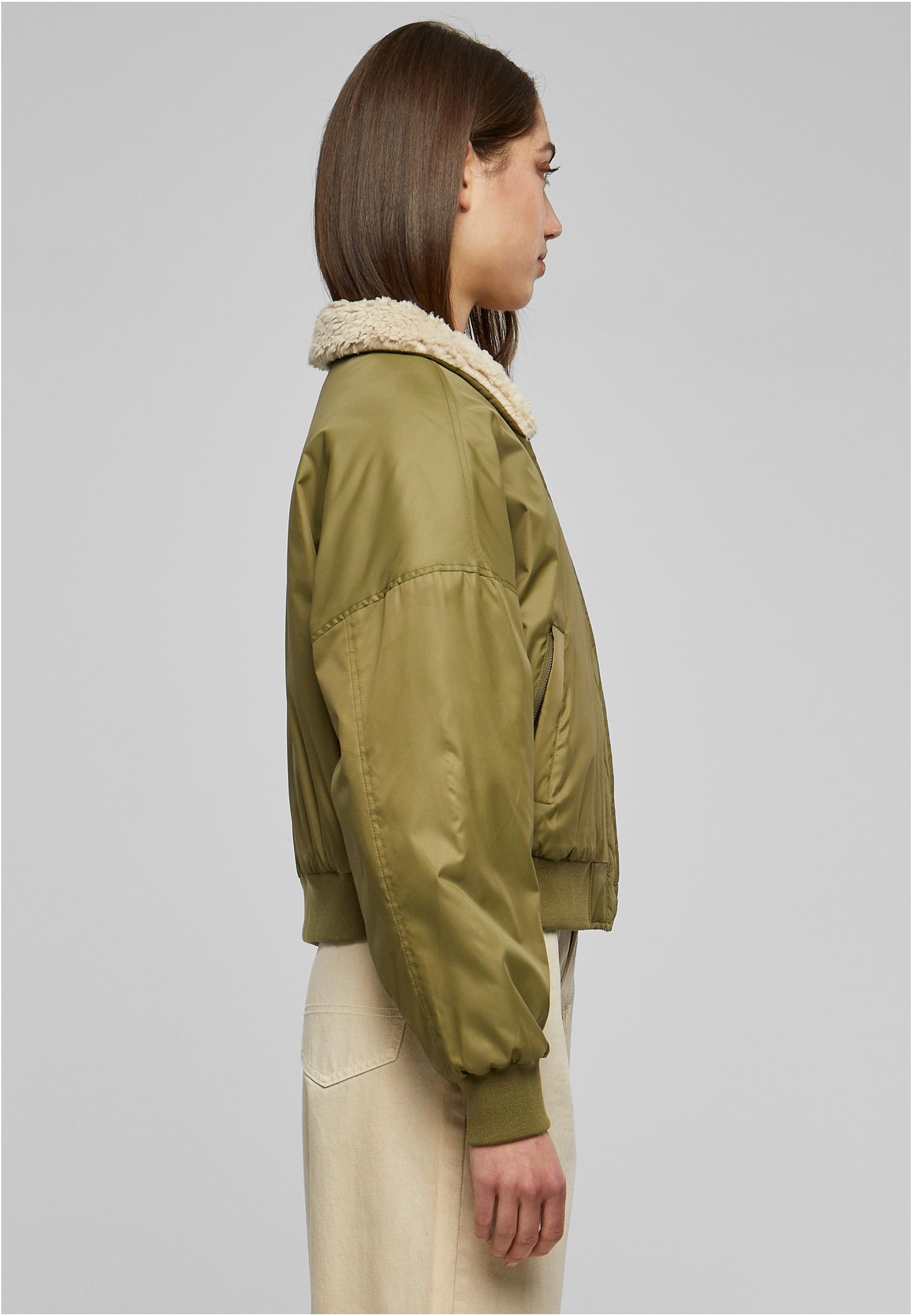 Ladies Pilot Bomber Jacket | tiniolive/sand