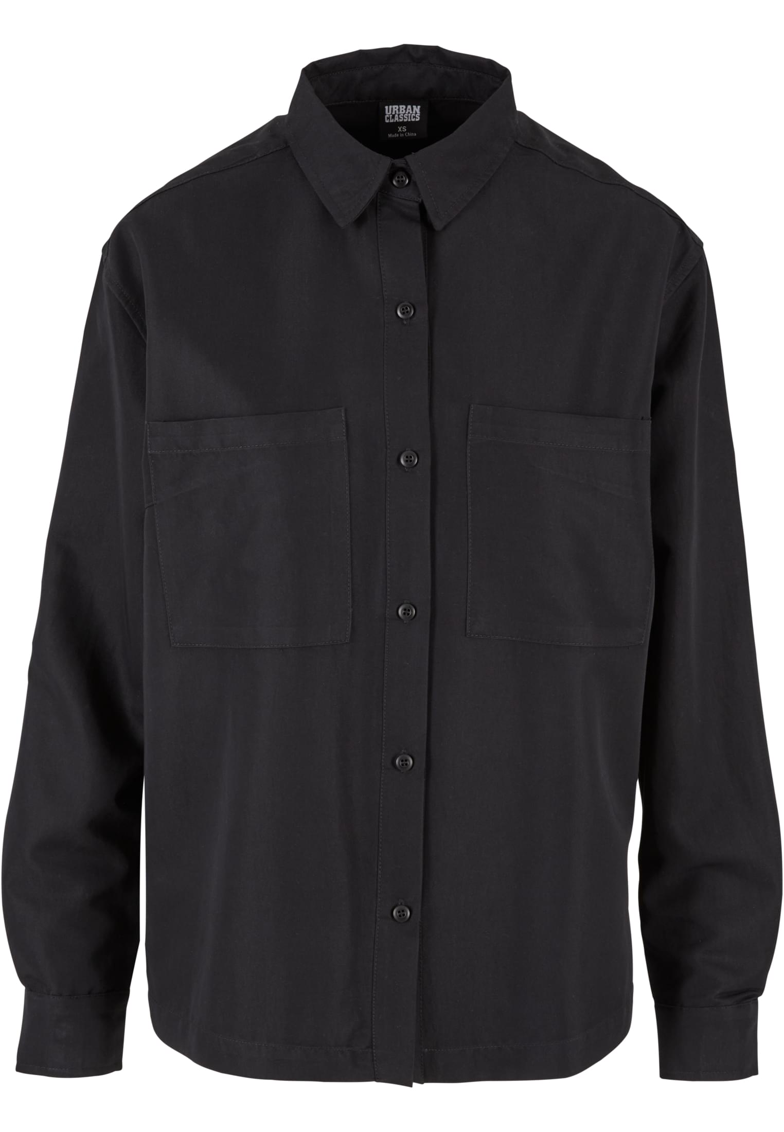 Ladies Oversized Twill Shirt | black