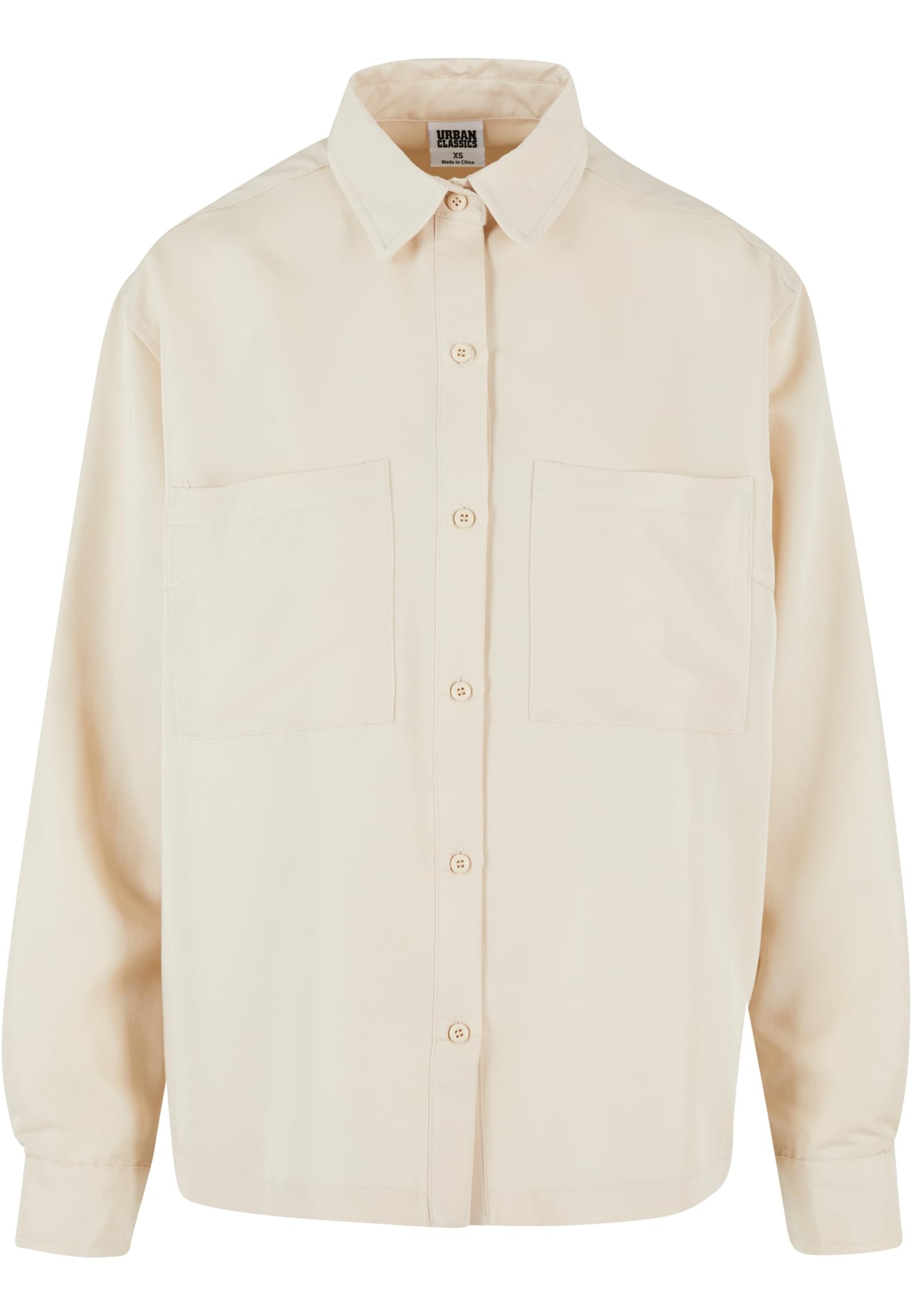 Ladies Oversized Twill Shirt | sand